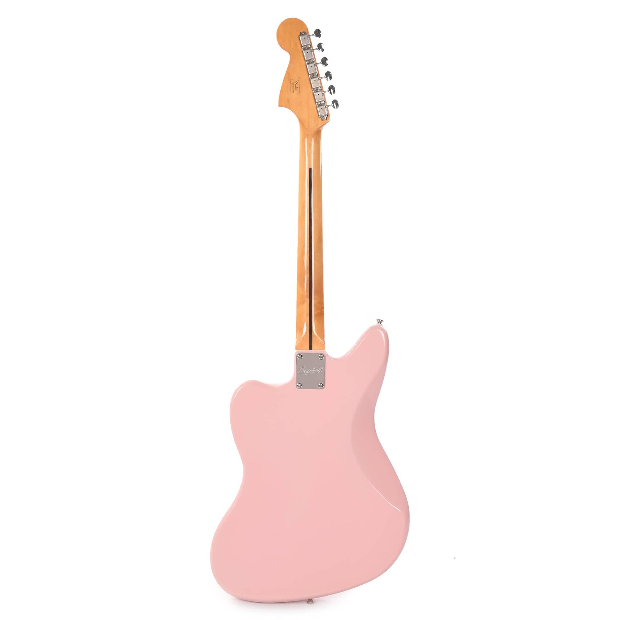 Squier Classic Vibe '60s Jaguar Shell Pink w/Matching Headcap & 3-Ply Mint Pickguard Electric Guitars / Solid Body