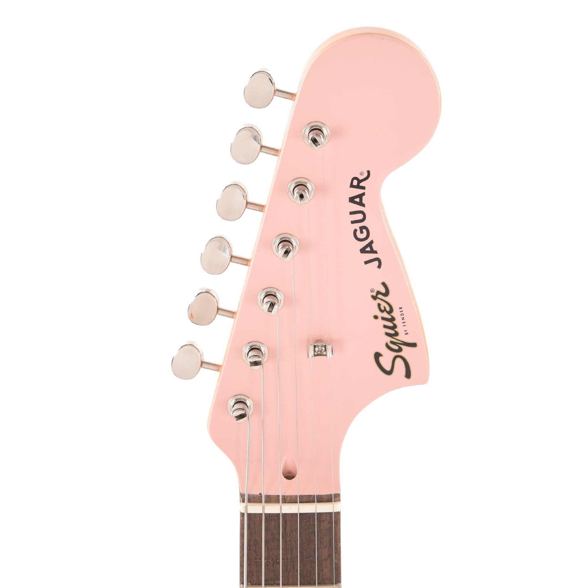 Squier Classic Vibe '60s Jaguar Shell Pink w/Matching Headcap & 3-Ply Mint Pickguard Electric Guitars / Solid Body