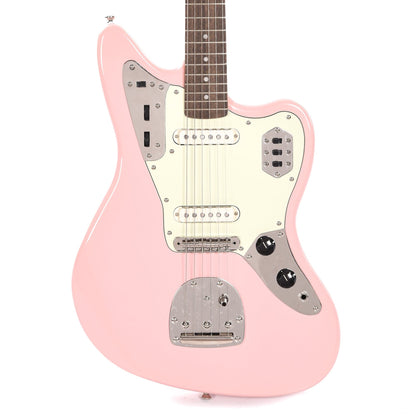 Squier Classic Vibe '60s Jaguar Shell Pink w/Matching Headcap & 3-Ply Mint Pickguard Electric Guitars / Solid Body