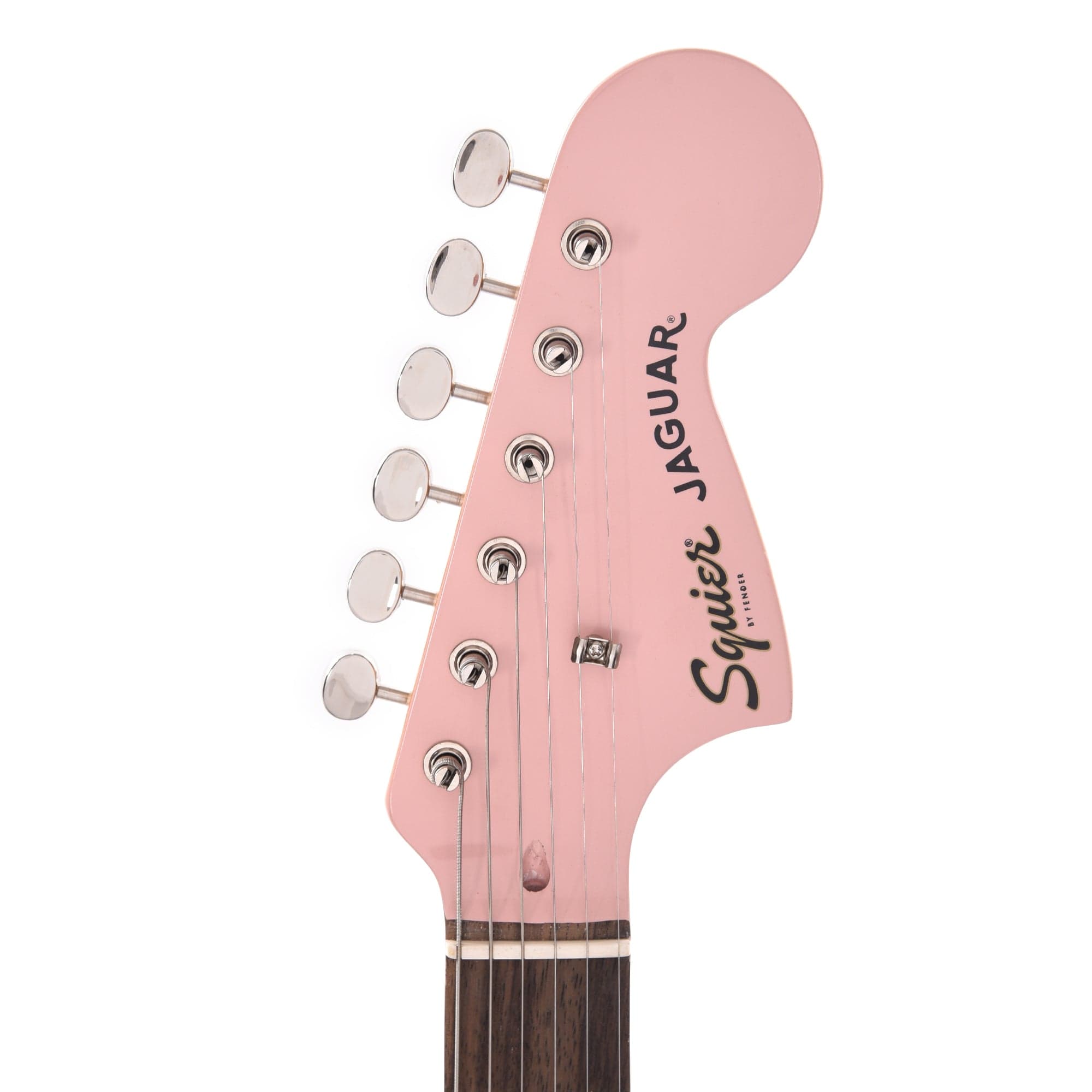 Squier Classic Vibe '60s Jaguar Shell Pink w/Matching Headcap & 3-Ply Mint Pickguard Electric Guitars / Solid Body