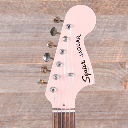 Squier Classic Vibe '60s Jaguar Shell Pink w/Matching Headcap & 3-Ply Mint Pickguard Electric Guitars / Solid Body
