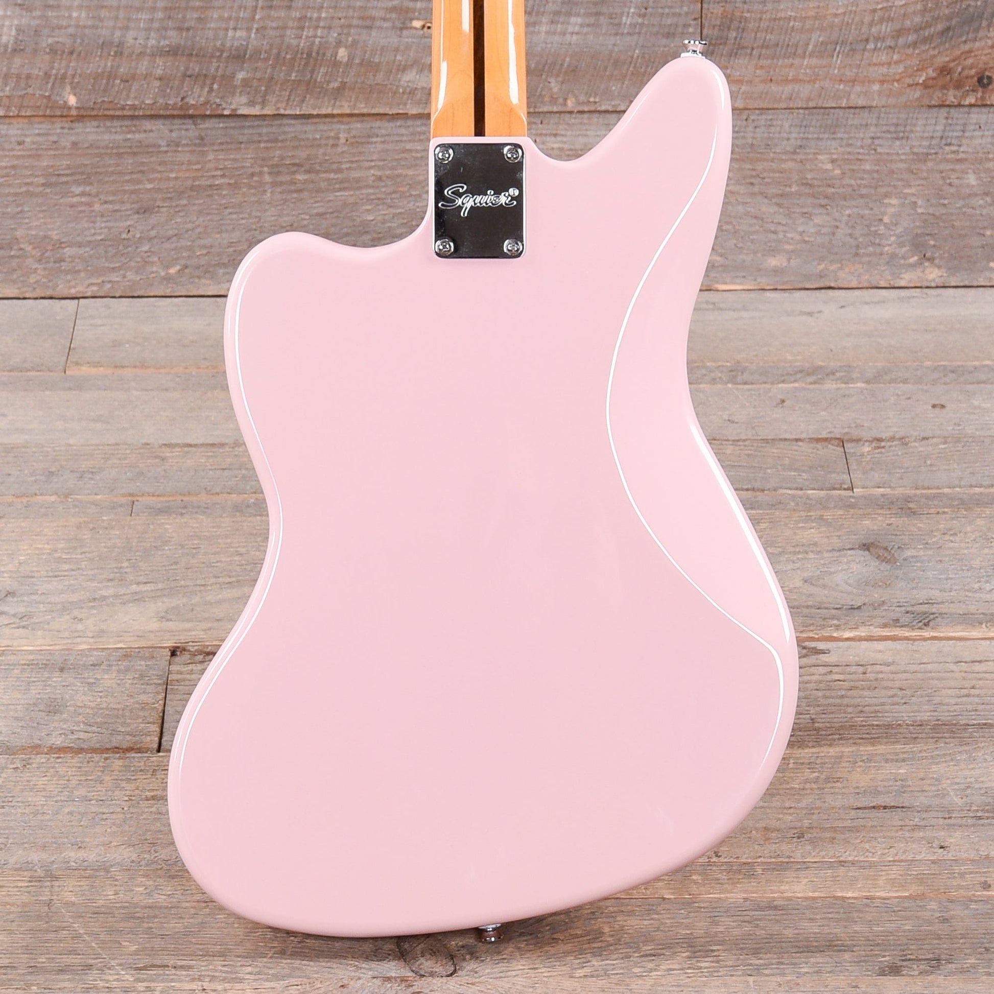 Squier Classic Vibe '60s Jaguar Shell Pink w/Matching Headcap & 3-Ply Mint Pickguard Electric Guitars / Solid Body