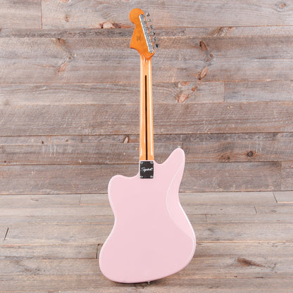 Squier Classic Vibe '60s Jaguar Shell Pink w/Matching Headcap & 3-Ply Mint Pickguard Electric Guitars / Solid Body