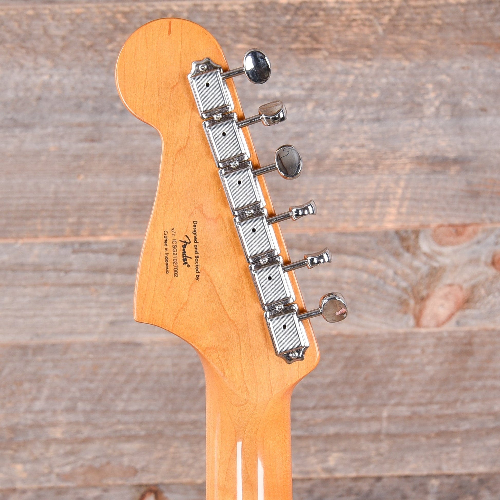 Squier Classic Vibe '60s Jaguar Shell Pink w/Matching Headcap & 3-Ply Mint Pickguard Electric Guitars / Solid Body