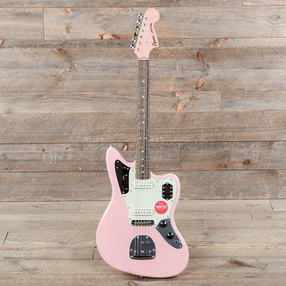 Squier Classic Vibe '60s Jaguar Shell Pink w/Matching Headcap & 3-Ply Mint Pickguard Electric Guitars / Solid Body