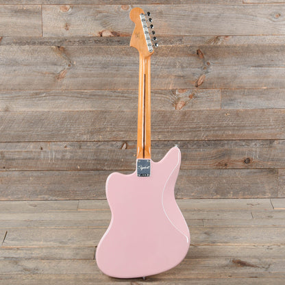 Squier Classic Vibe '60s Jaguar Shell Pink w/Matching Headcap & 3-Ply Mint Pickguard Electric Guitars / Solid Body