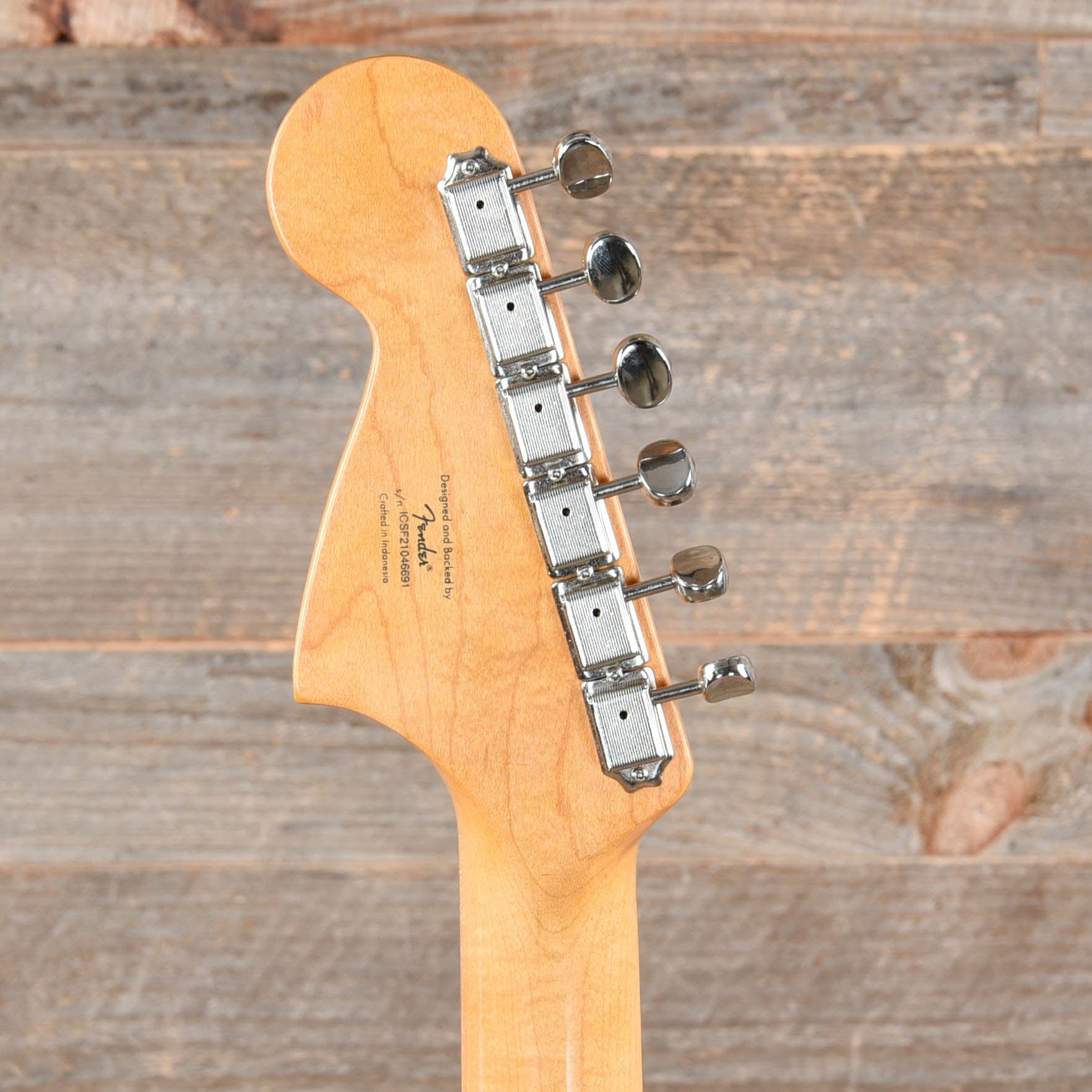 Squier Classic Vibe '60s Jaguar Shell Pink w/Matching Headcap & 3-Ply Mint Pickguard Electric Guitars / Solid Body