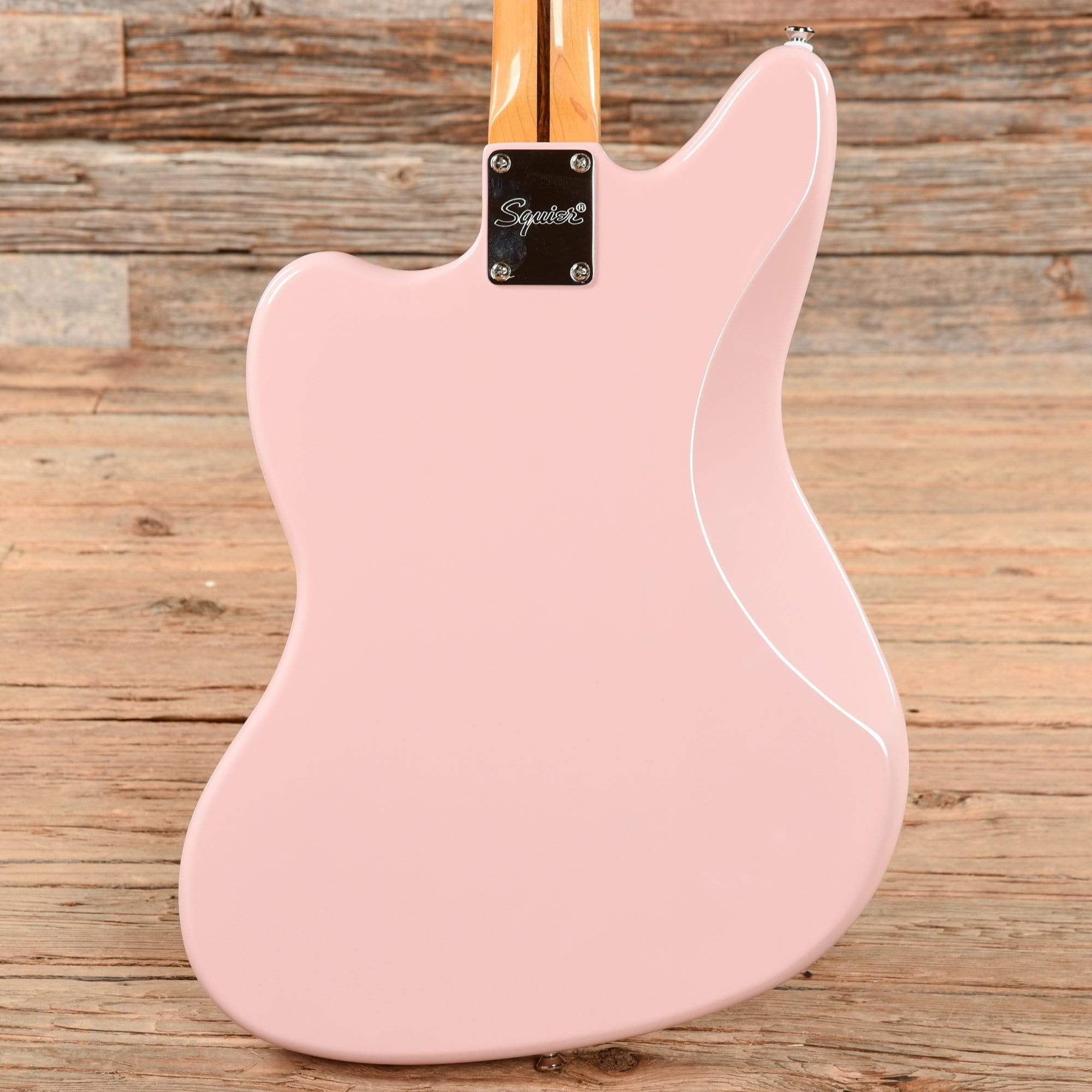 Squier Classic Vibe '60s Jaguar Shell Pink w/Matching Headcap & 3-Ply Mint Pickguard Electric Guitars / Solid Body