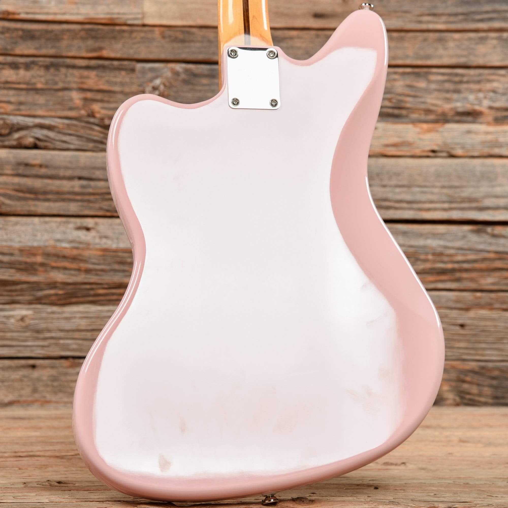 Squier Classic Vibe '60s Jaguar Shell Pink w/Matching Headcap & 3-Ply Mint Pickguard Electric Guitars / Solid Body