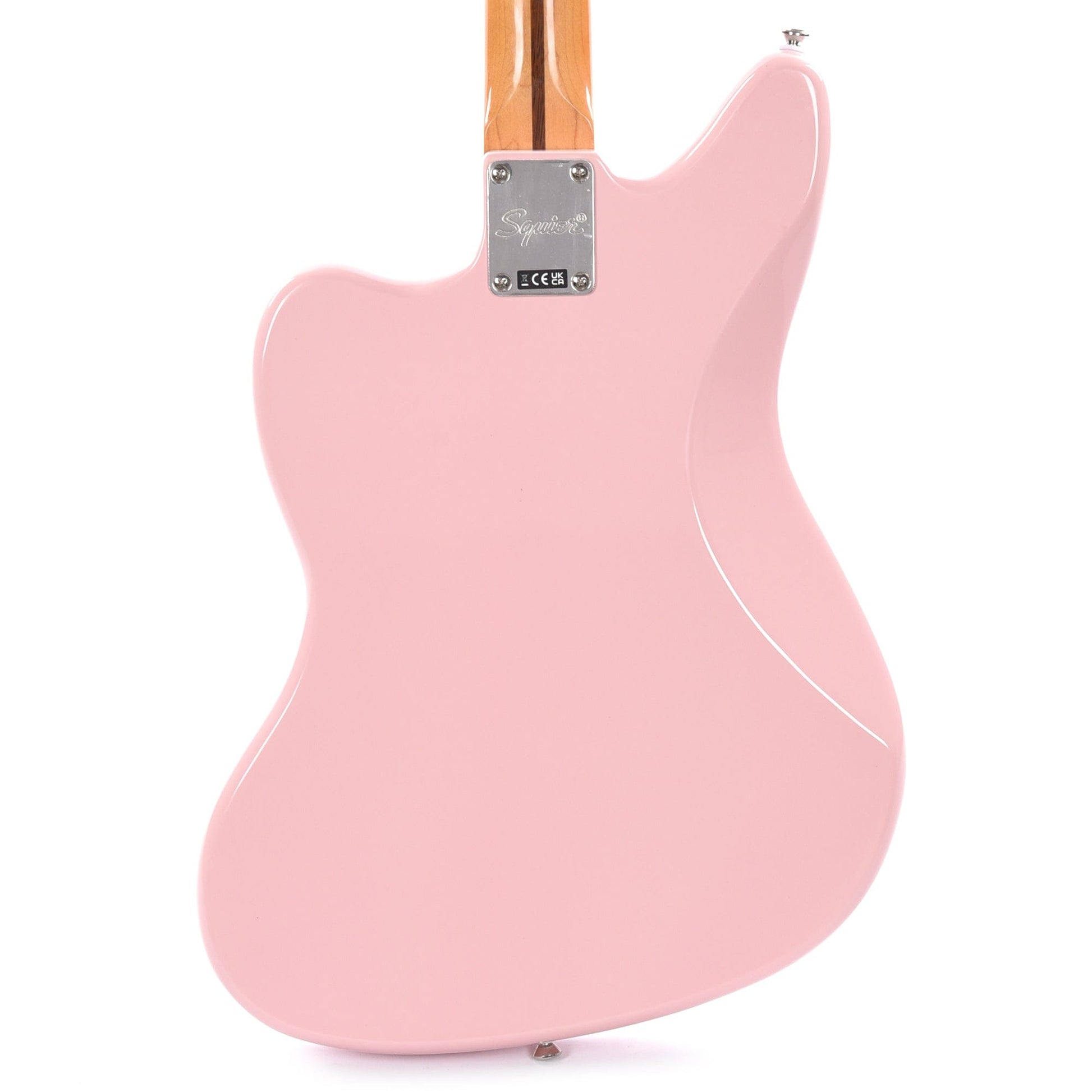 Squier Classic Vibe '60s Jaguar Shell Pink w/Matching Headcap & 3-Ply Mint Pickguard Electric Guitars / Solid Body