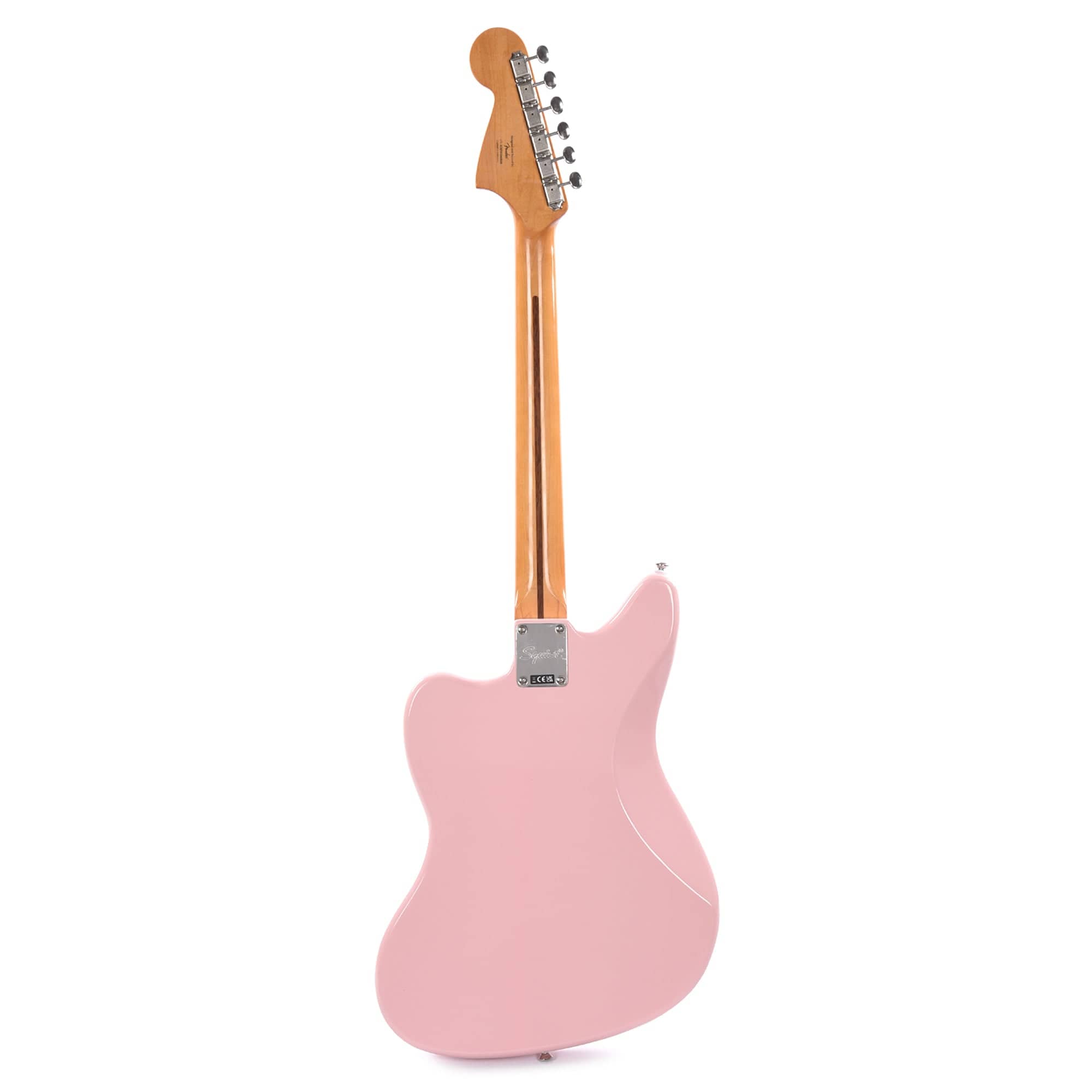 Squier Classic Vibe '60s Jaguar Shell Pink w/Matching Headcap & 3-Ply Mint Pickguard Electric Guitars / Solid Body