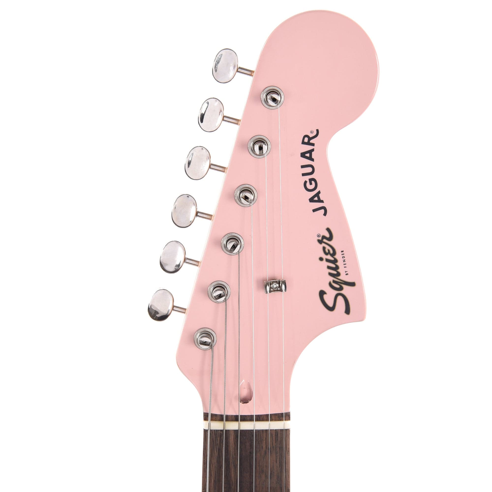 Squier Classic Vibe '60s Jaguar Shell Pink w/Matching Headcap & 3-Ply Mint Pickguard Electric Guitars / Solid Body