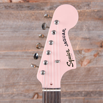 Squier Classic Vibe '60s Jaguar Shell Pink w/Matching Headcap & 3-Ply Mint Pickguard Electric Guitars / Solid Body
