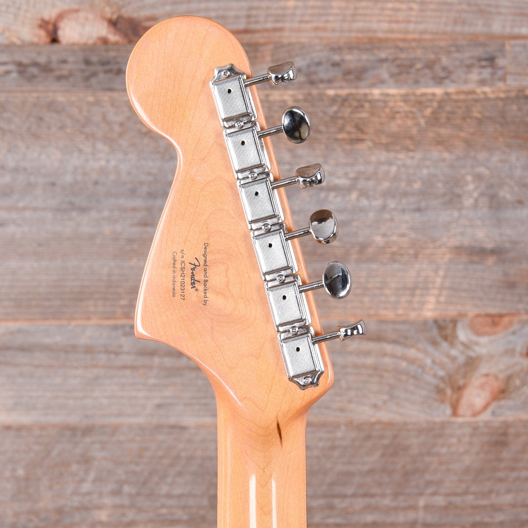 Squier Classic Vibe '60s Jaguar Shell Pink w/Matching Headcap & 3-Ply Mint Pickguard Electric Guitars / Solid Body