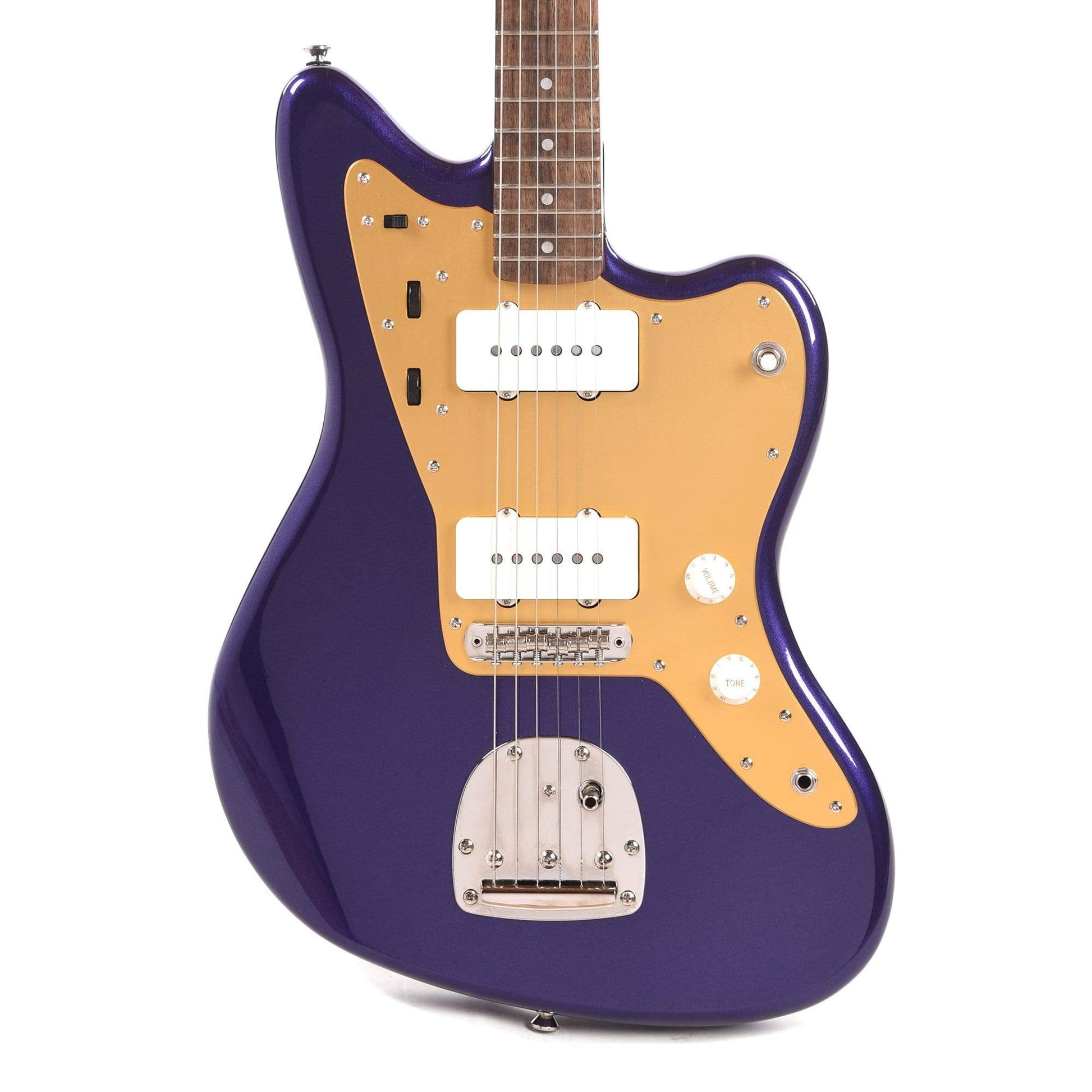 Squier Classic Vibe '60s Jazzmaster Purple Metallic w/Anodized Gold Pickguard Electric Guitars / Solid Body