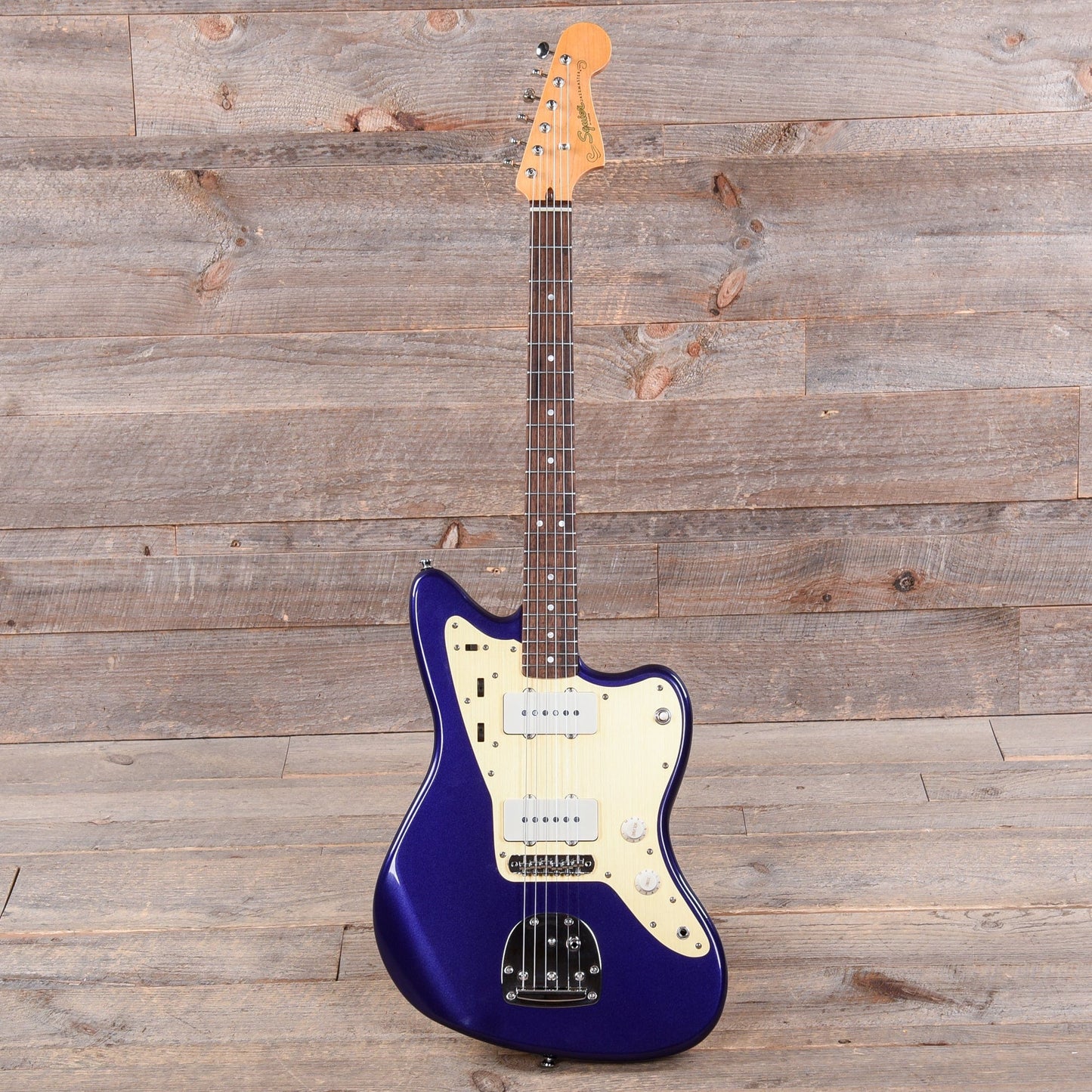 Squier Classic Vibe '60s Jazzmaster Purple Metallic w/Anodized Gold Pickguard Electric Guitars / Solid Body