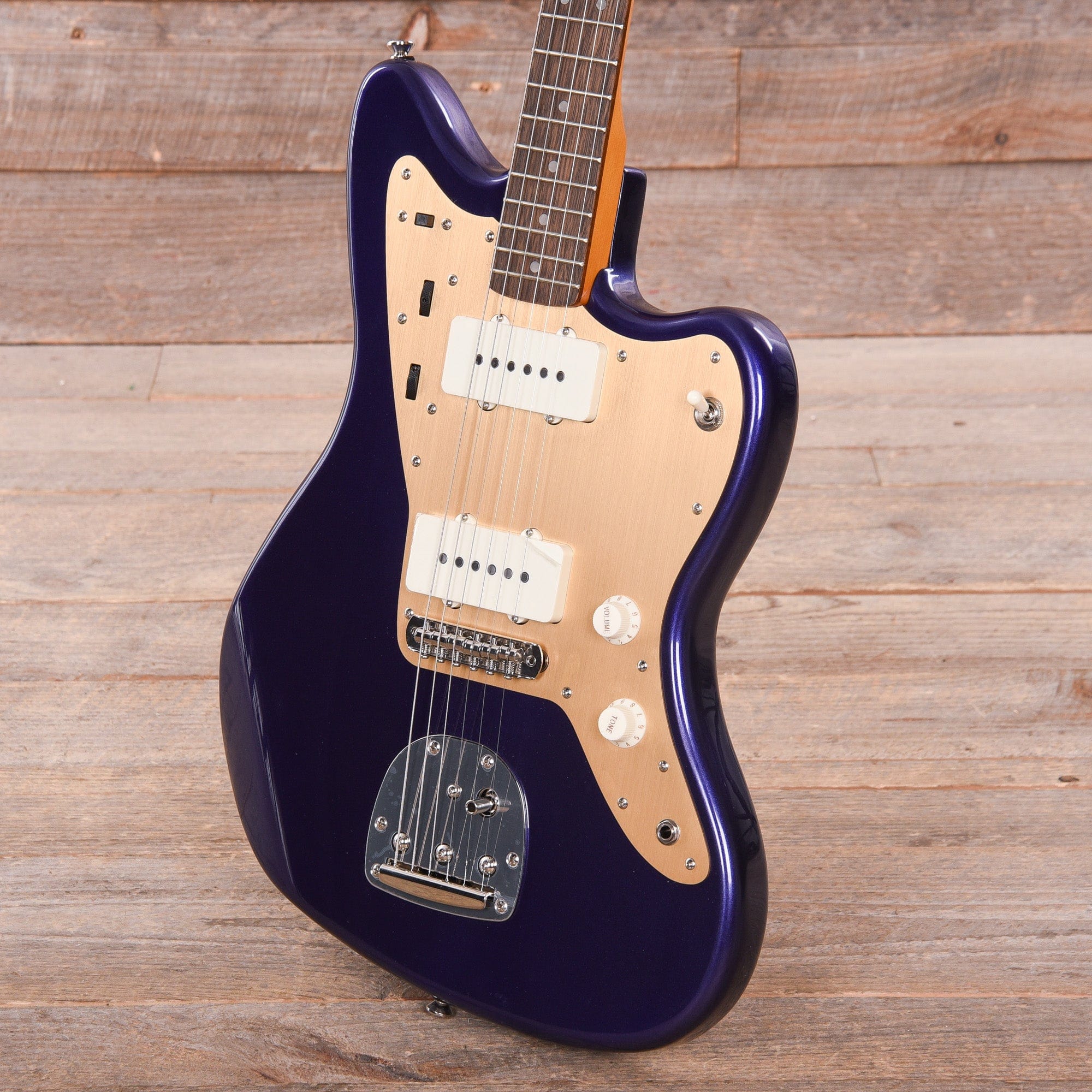 Squier Classic Vibe '60s Jazzmaster Purple Metallic w/Anodized Gold Pickguard Electric Guitars / Solid Body