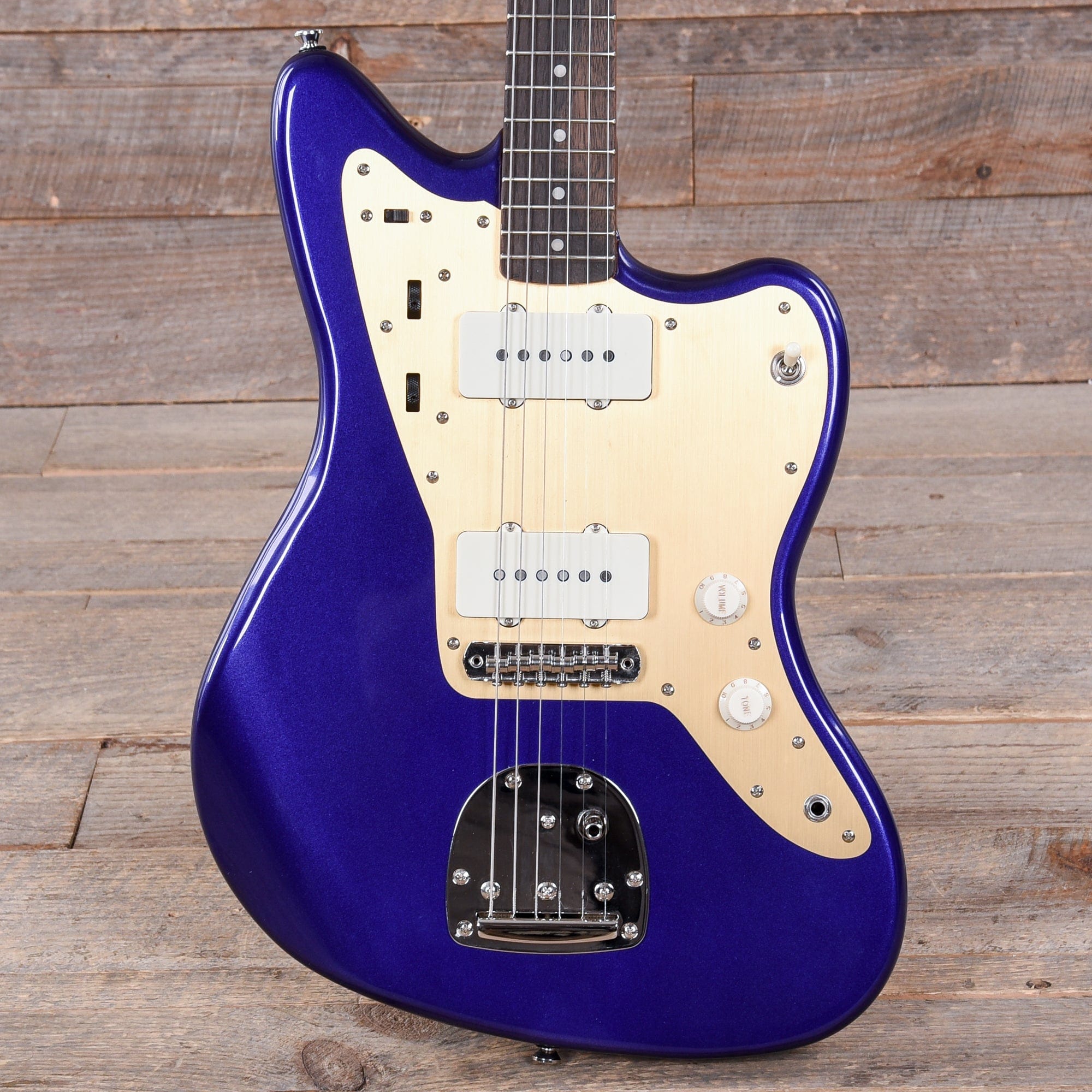 Squier Classic Vibe '60s Jazzmaster Purple Metallic w/Anodized Gold Pickguard Electric Guitars / Solid Body