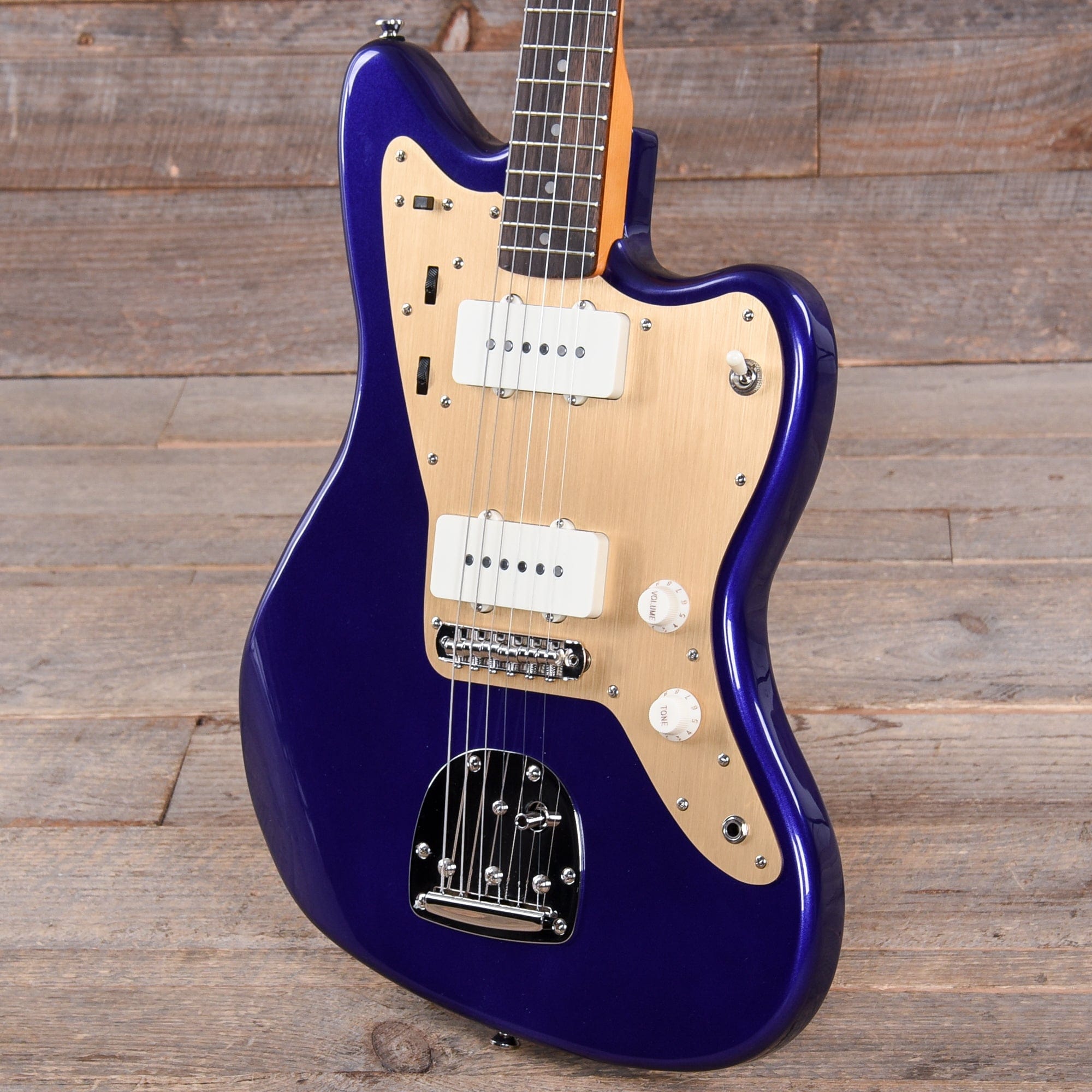 Squier Classic Vibe '60s Jazzmaster Purple Metallic w/Anodized Gold Pickguard Electric Guitars / Solid Body