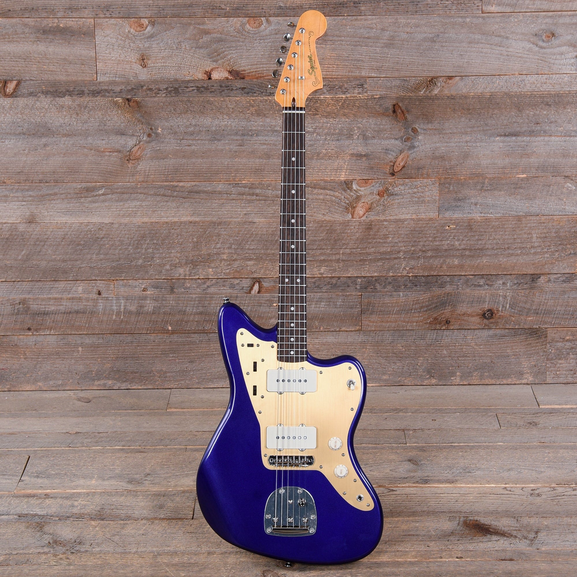 Squier Classic Vibe '60s Jazzmaster Purple Metallic w/Anodized Gold Pickguard Electric Guitars / Solid Body