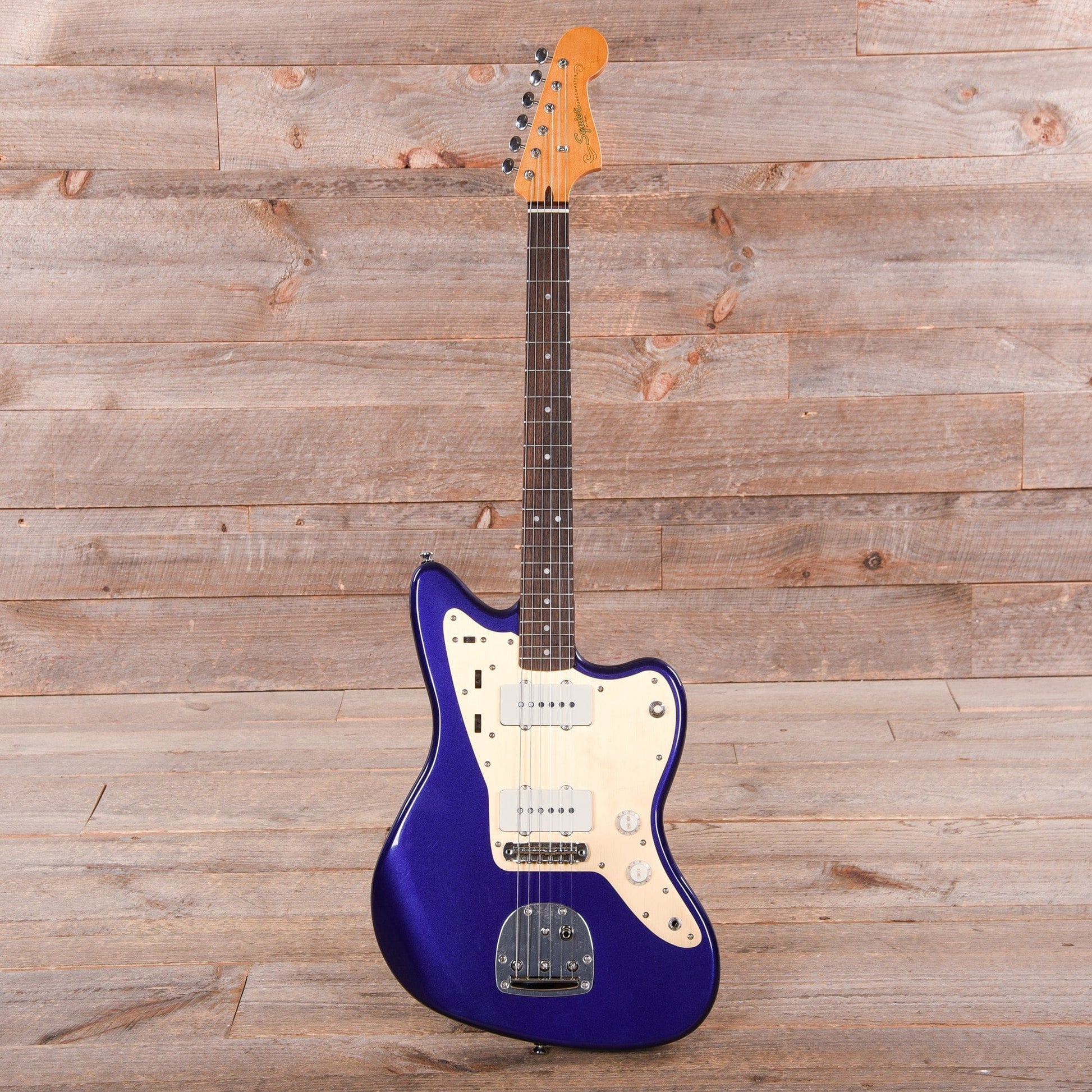 Squier Classic Vibe '60s Jazzmaster Purple Metallic w/Anodized Gold Pickguard (CME Exclusive) USED Electric Guitars / Solid Body