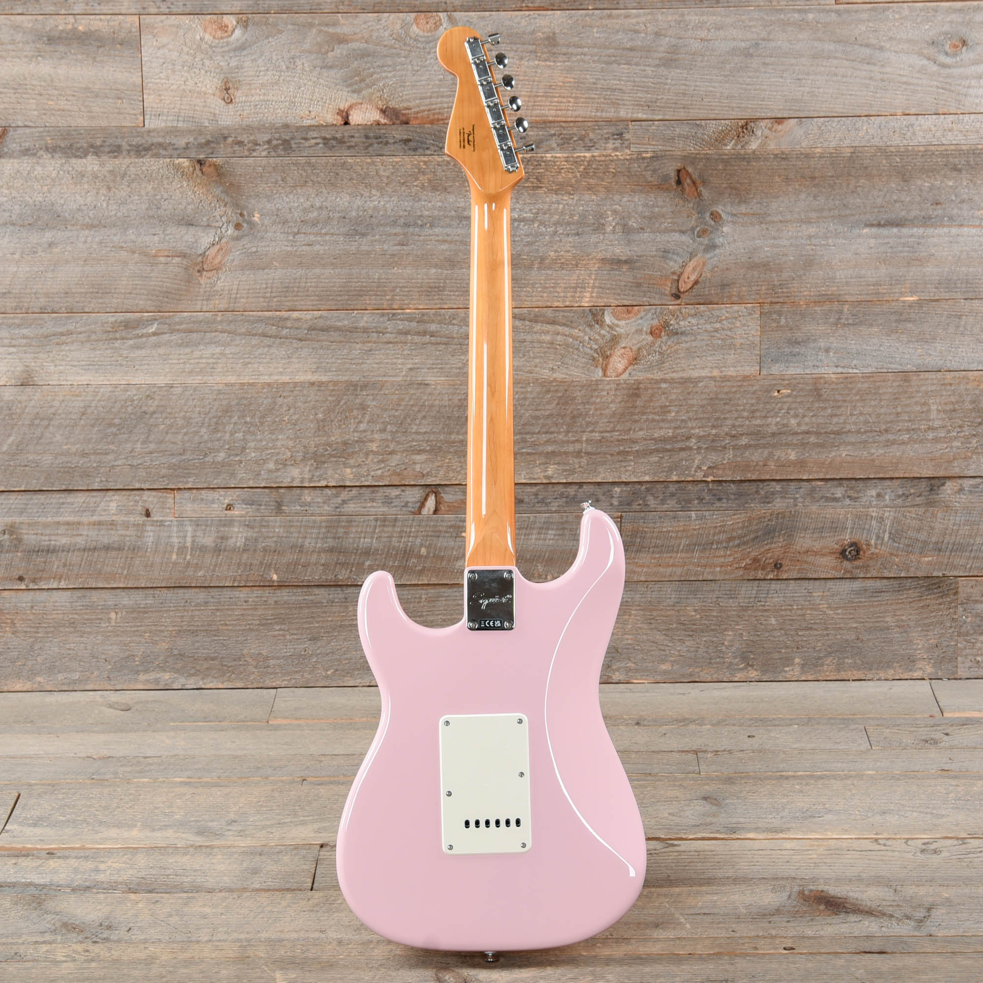 Squier Classic Vibe 60s Stratocaster HSS Shell Pink 3-Ply Parchment Electric Guitars / Solid Body