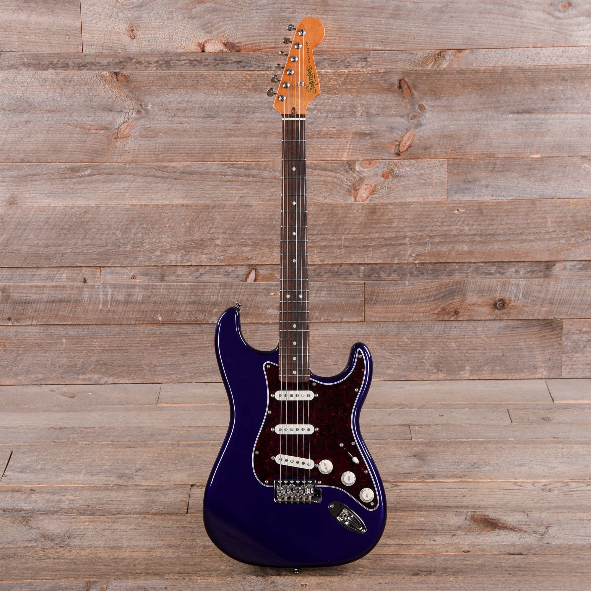 Squier Classic Vibe '60s Stratocaster Purple Metallic w/4-Ply Tortoise Pickguard Electric Guitars / Solid Body