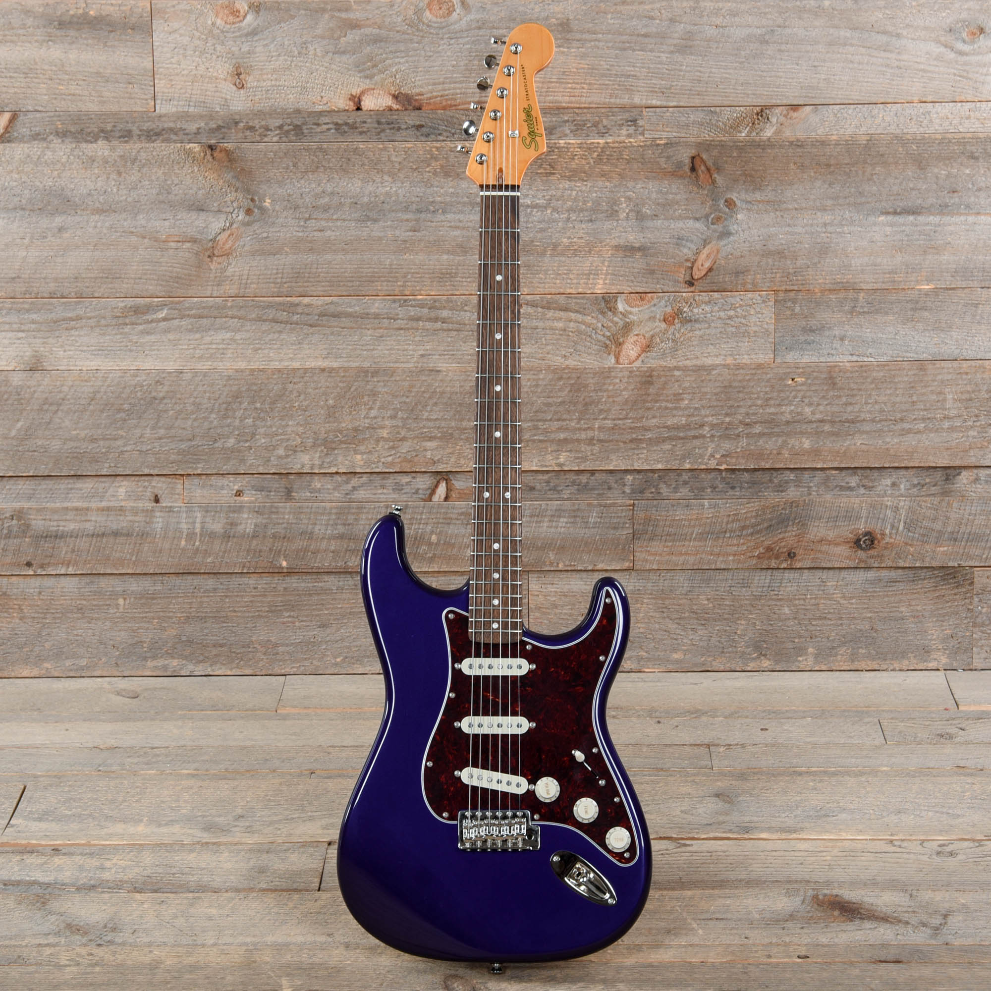 Squier Classic Vibe '60s Stratocaster Purple Metallic w/4-Ply Tortoise Pickguard Electric Guitars / Solid Body