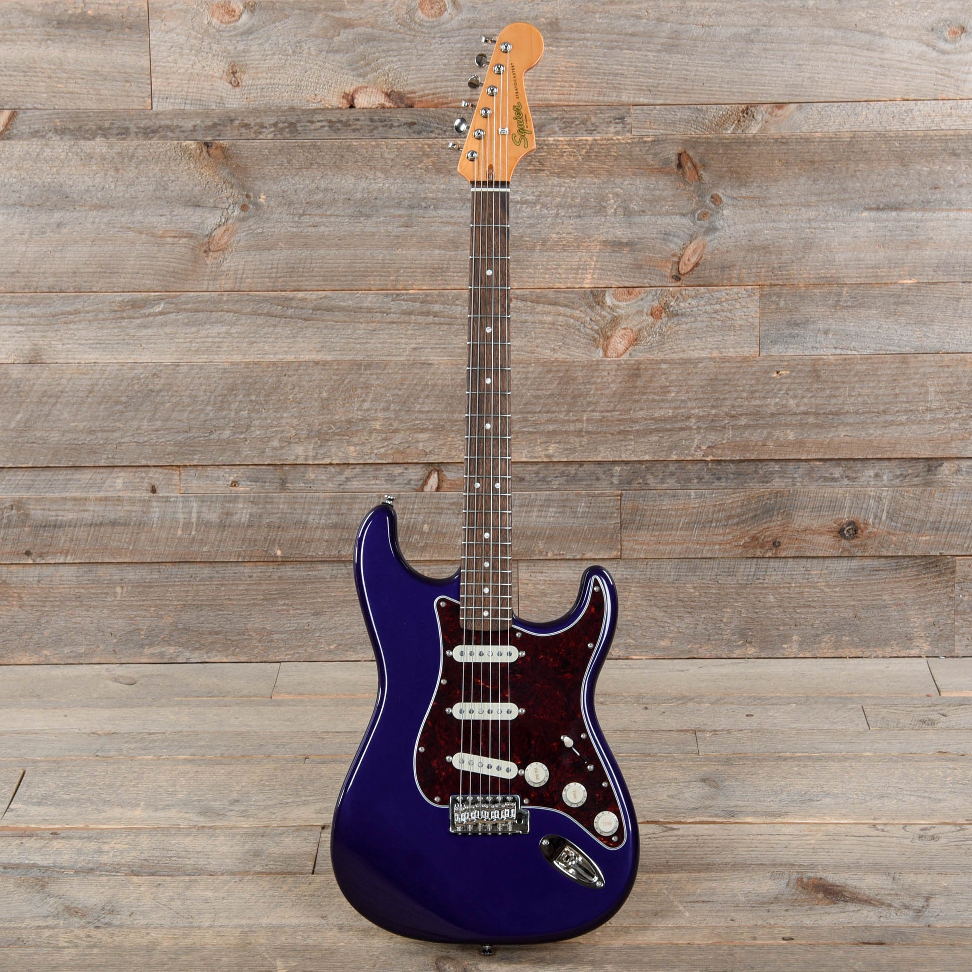 Squier Classic Vibe '60s Stratocaster Purple Metallic w/4-Ply Tortoise Pickguard Electric Guitars / Solid Body