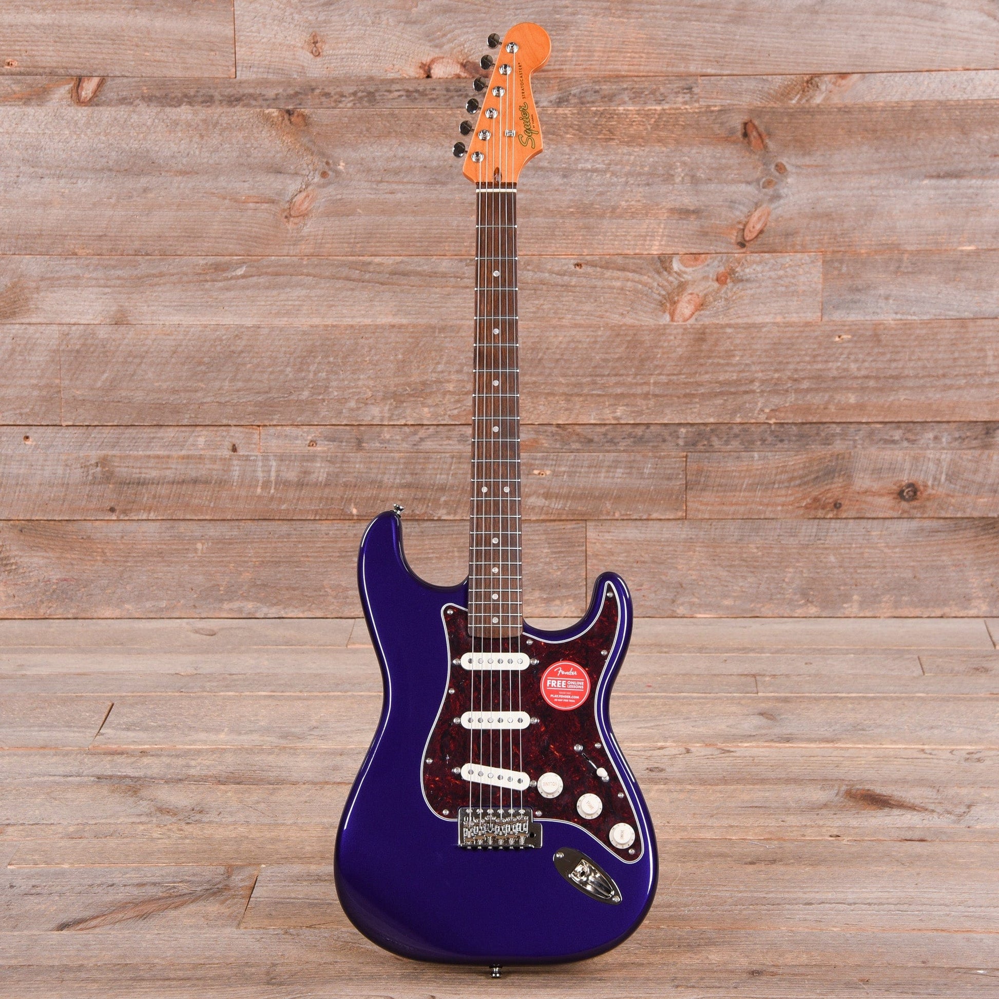 Squier Classic Vibe '60s Stratocaster Purple Metallic w/4-Ply Tortoise Pickguard Electric Guitars / Solid Body