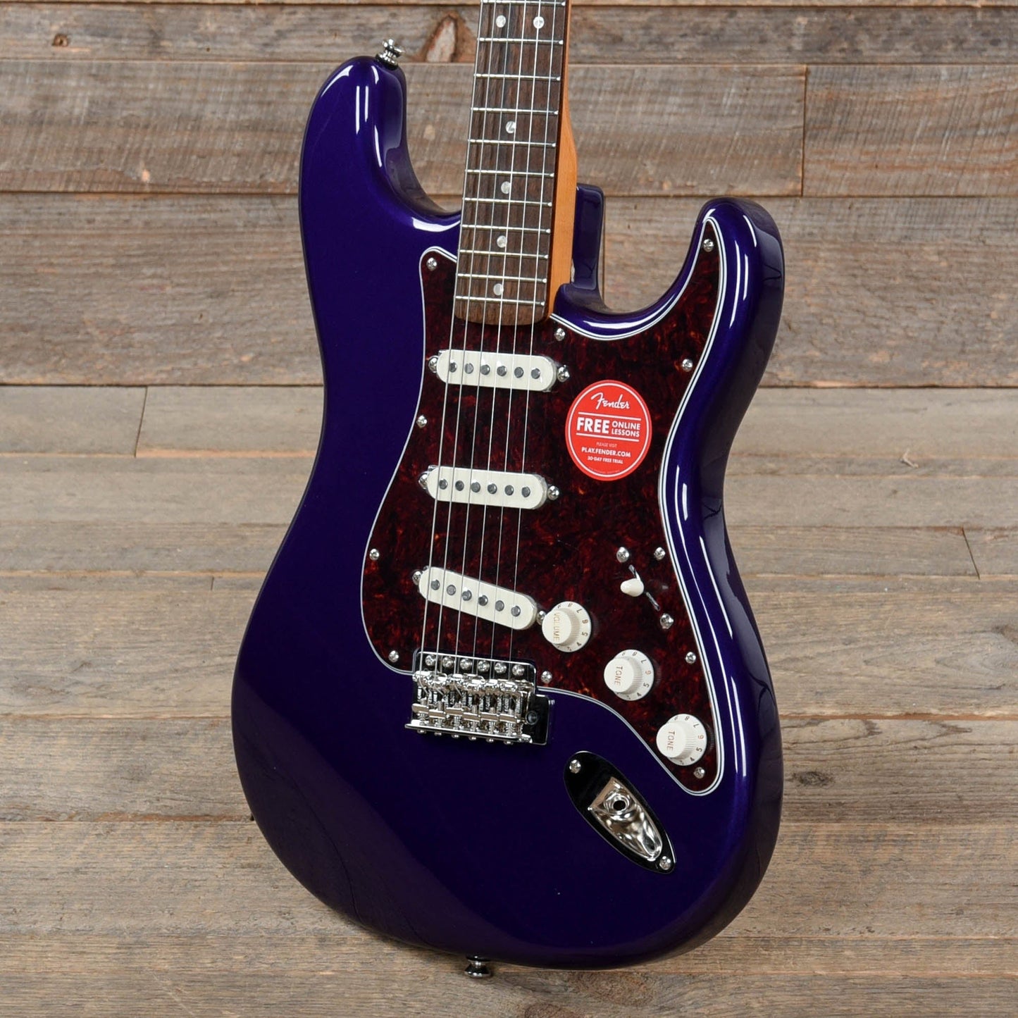 Squier Classic Vibe '60s Stratocaster Purple Metallic w/4-Ply Tortoise Pickguard Electric Guitars / Solid Body