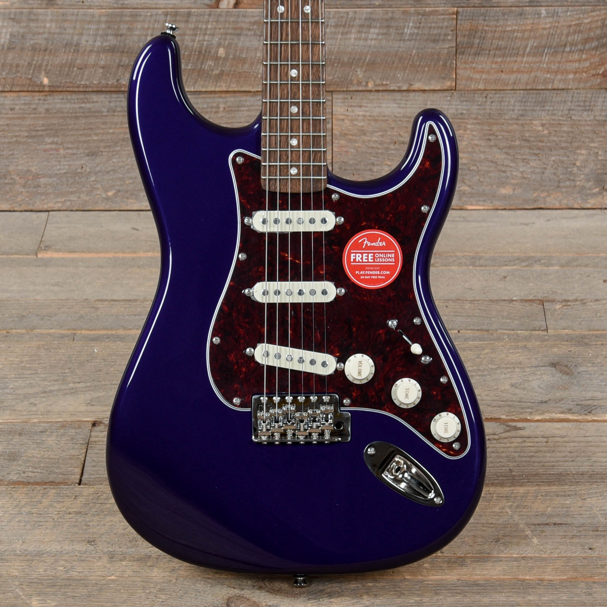 Squier Classic Vibe '60s Stratocaster Purple Metallic w/4-Ply Tortoise Pickguard Electric Guitars / Solid Body