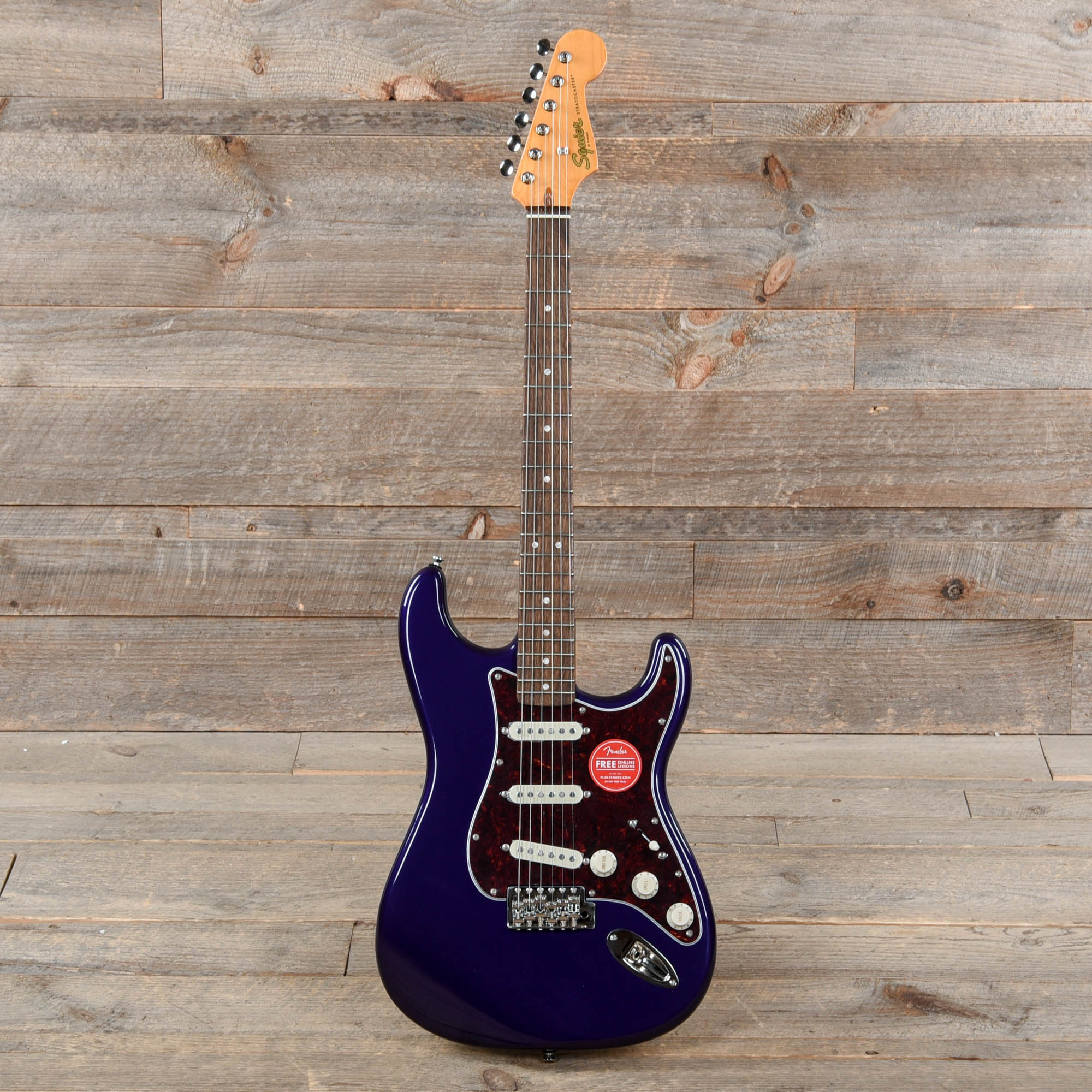 Squier Classic Vibe '60s Stratocaster Purple Metallic w/4-Ply Tortoise Pickguard Electric Guitars / Solid Body