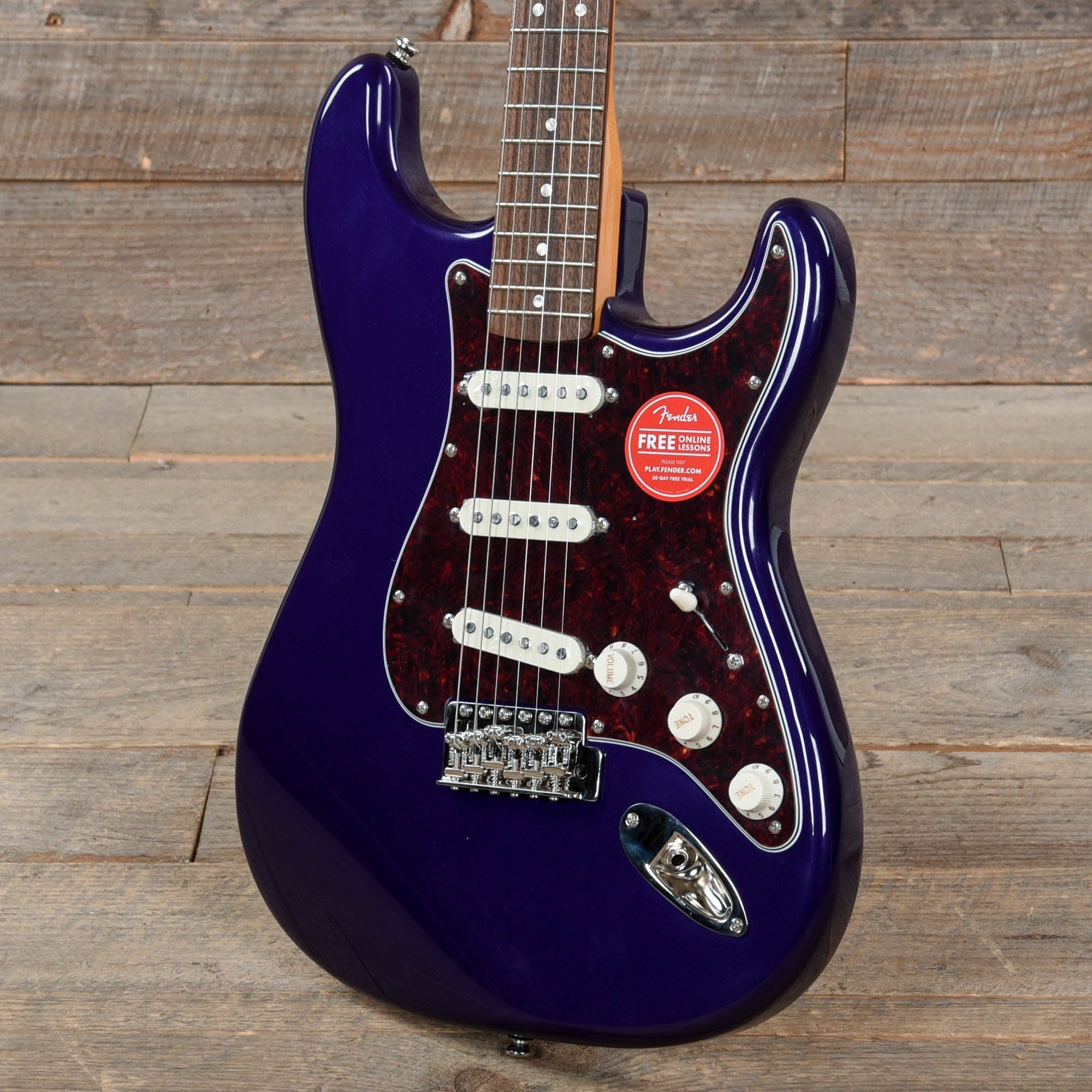 Squier Classic Vibe '60s Stratocaster Purple Metallic w/4-Ply Tortoise Pickguard Electric Guitars / Solid Body