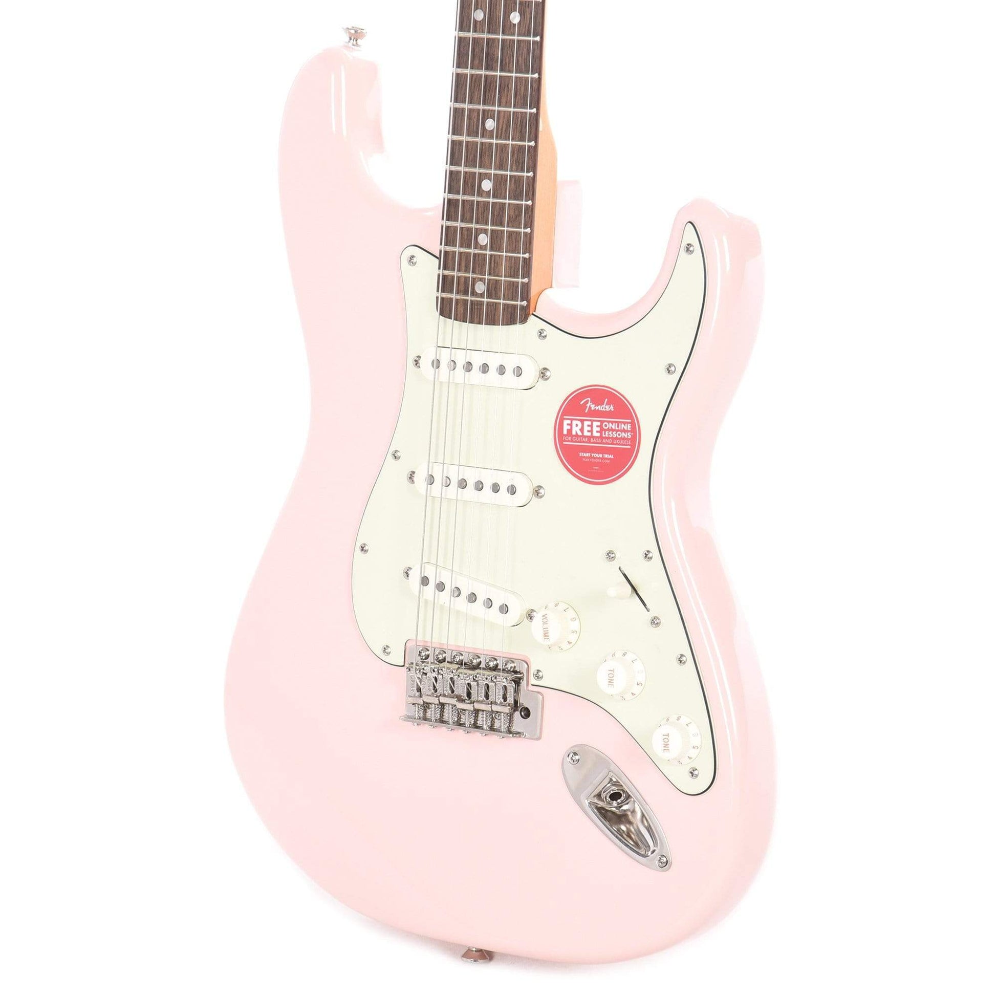 Squier Classic Vibe '60s Stratocaster Shell Pink w/Mint Pickguard Electric Guitars / Solid Body