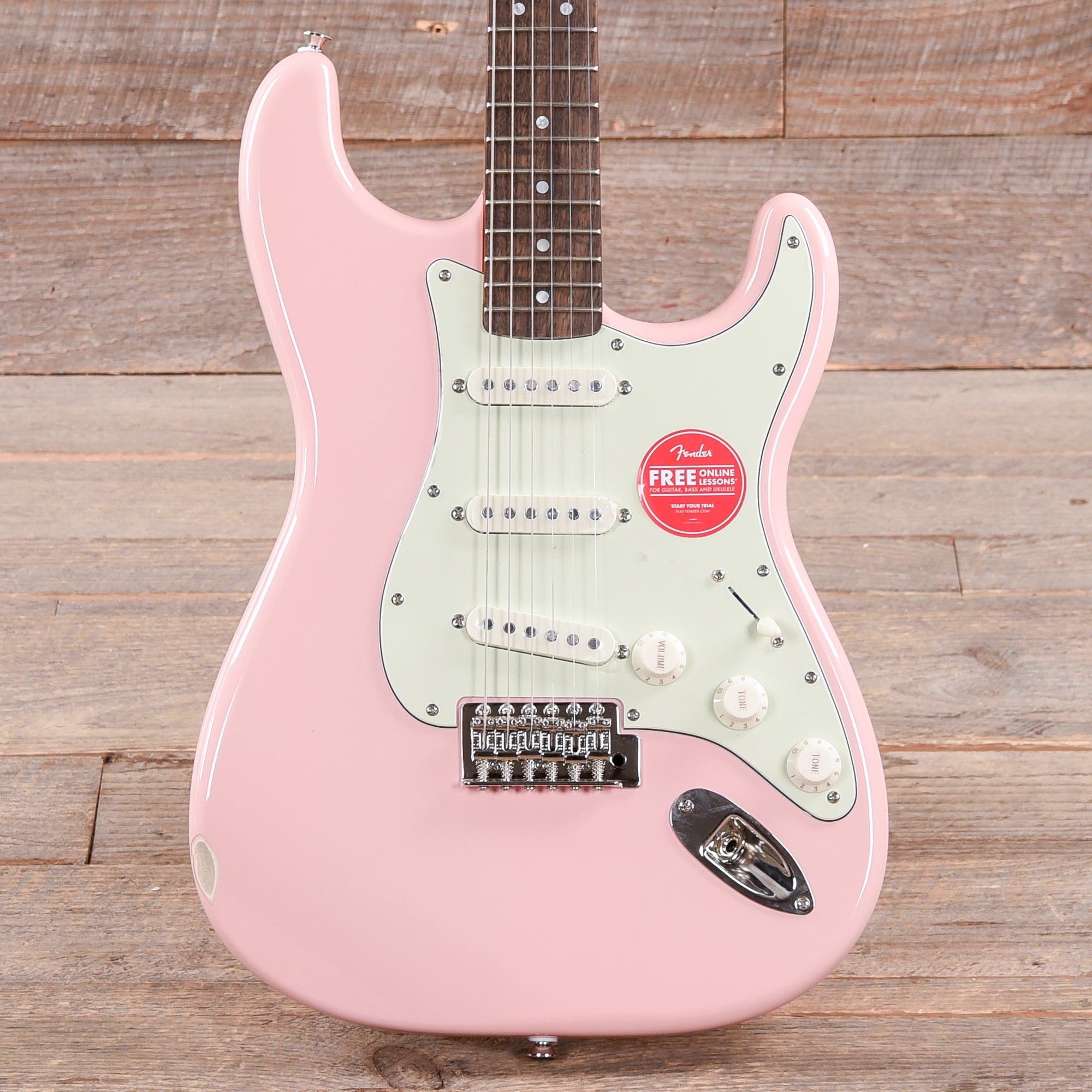 Squier Classic Vibe '60s Stratocaster Shell Pink w/Mint Pickguard Electric Guitars / Solid Body