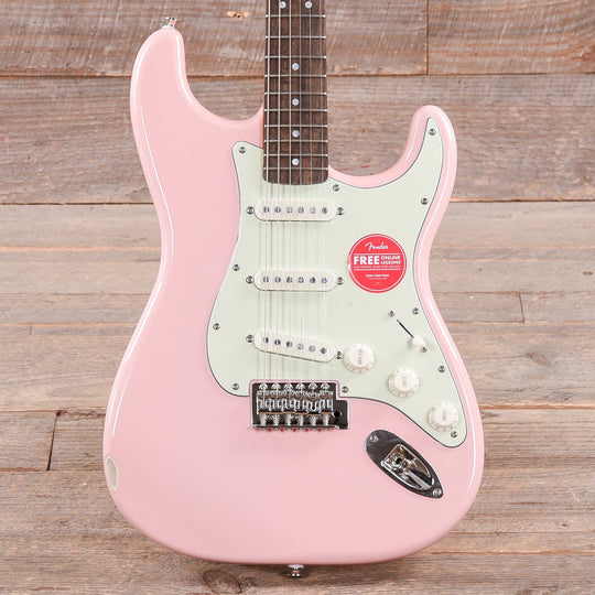 Squier Classic Vibe '60s Stratocaster Shell Pink w/Mint Pickguard Electric Guitars / Solid Body