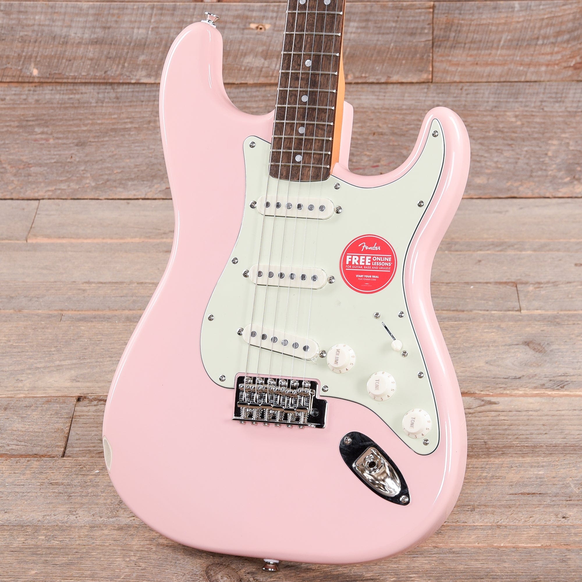 Squier Classic Vibe '60s Stratocaster Shell Pink w/Mint Pickguard Electric Guitars / Solid Body