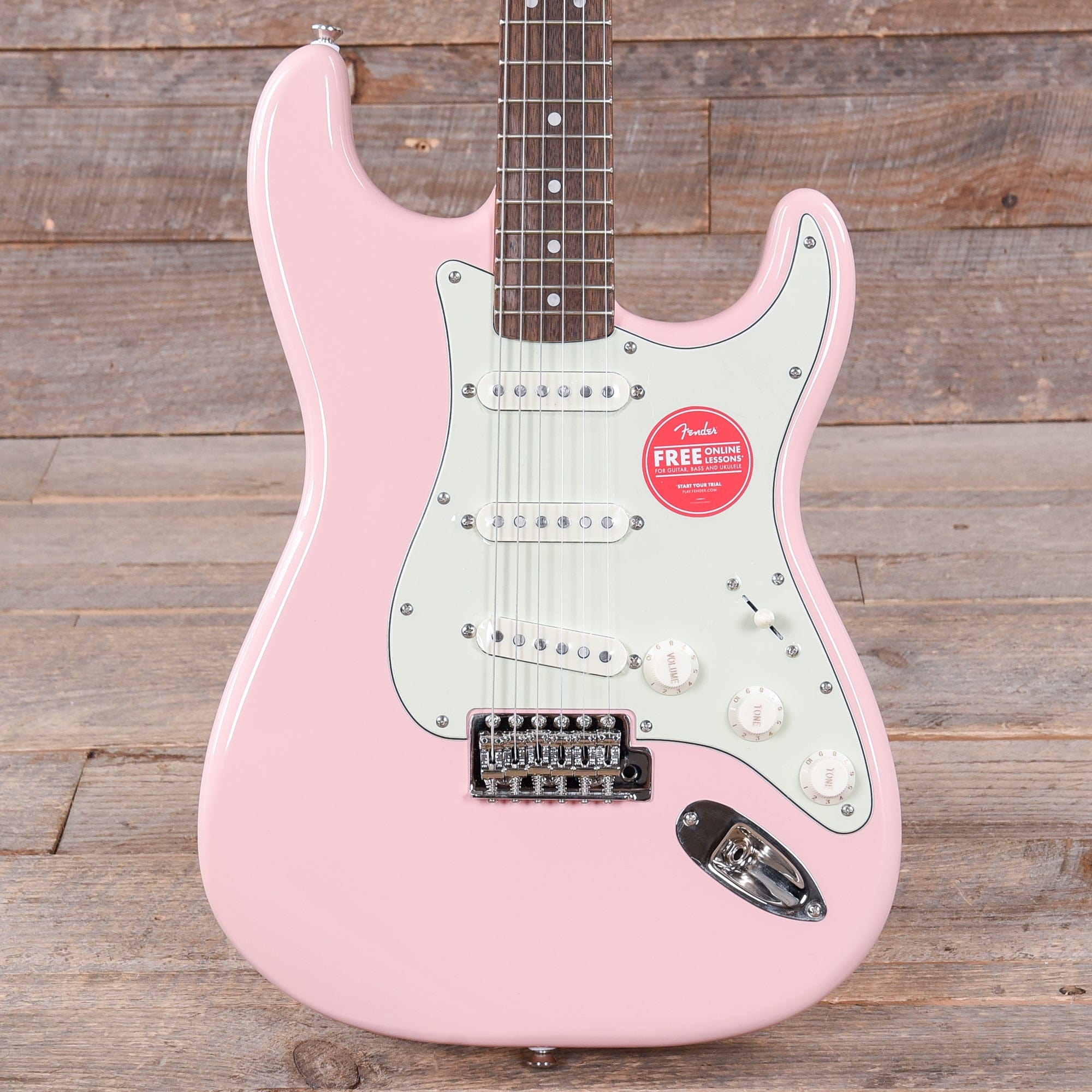 Squier Classic Vibe '60s Stratocaster Shell Pink w/Mint Pickguard Electric Guitars / Solid Body