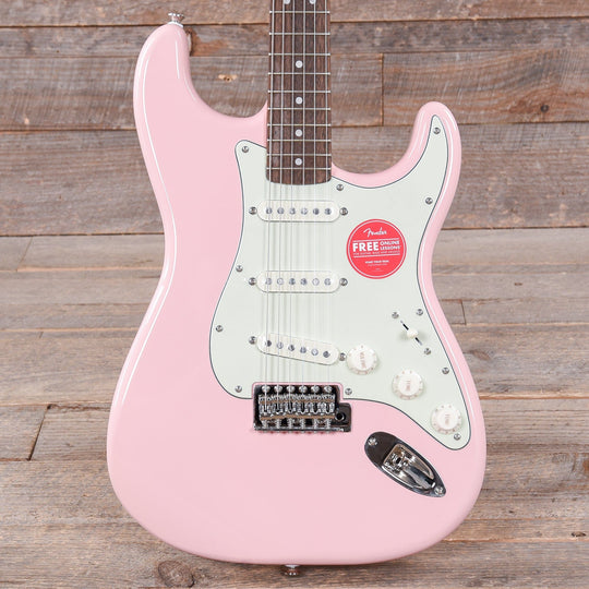 Squier Classic Vibe '60s Stratocaster Shell Pink w/Mint Pickguard Electric Guitars / Solid Body