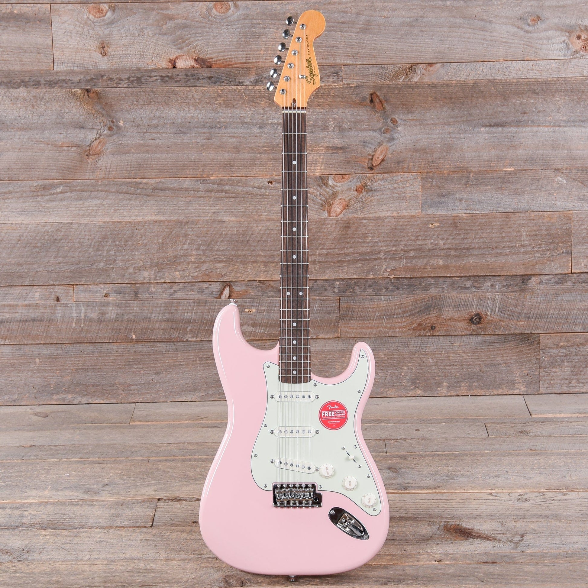 Squier Classic Vibe '60s Stratocaster Shell Pink w/Mint Pickguard Electric Guitars / Solid Body