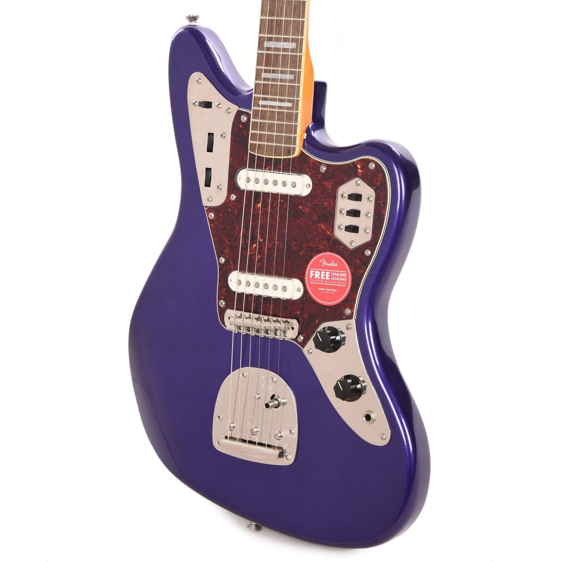 Squier Classic Vibe '70s Jaguar Purple Metallic w/4-Ply Tortoise Pickguard Electric Guitars / Solid Body