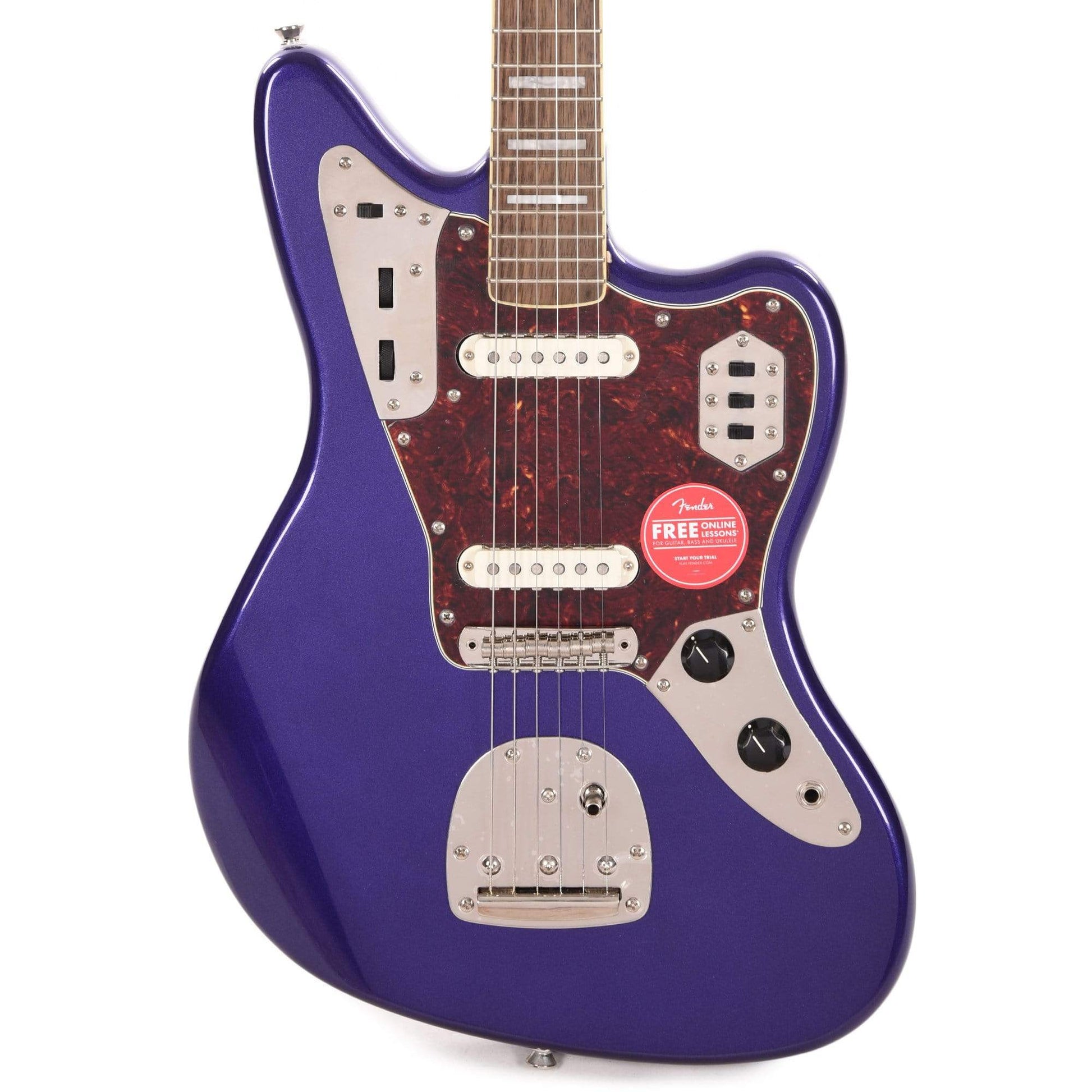 Squier Classic Vibe '70s Jaguar Purple Metallic w/4-Ply Tortoise Pickguard Electric Guitars / Solid Body