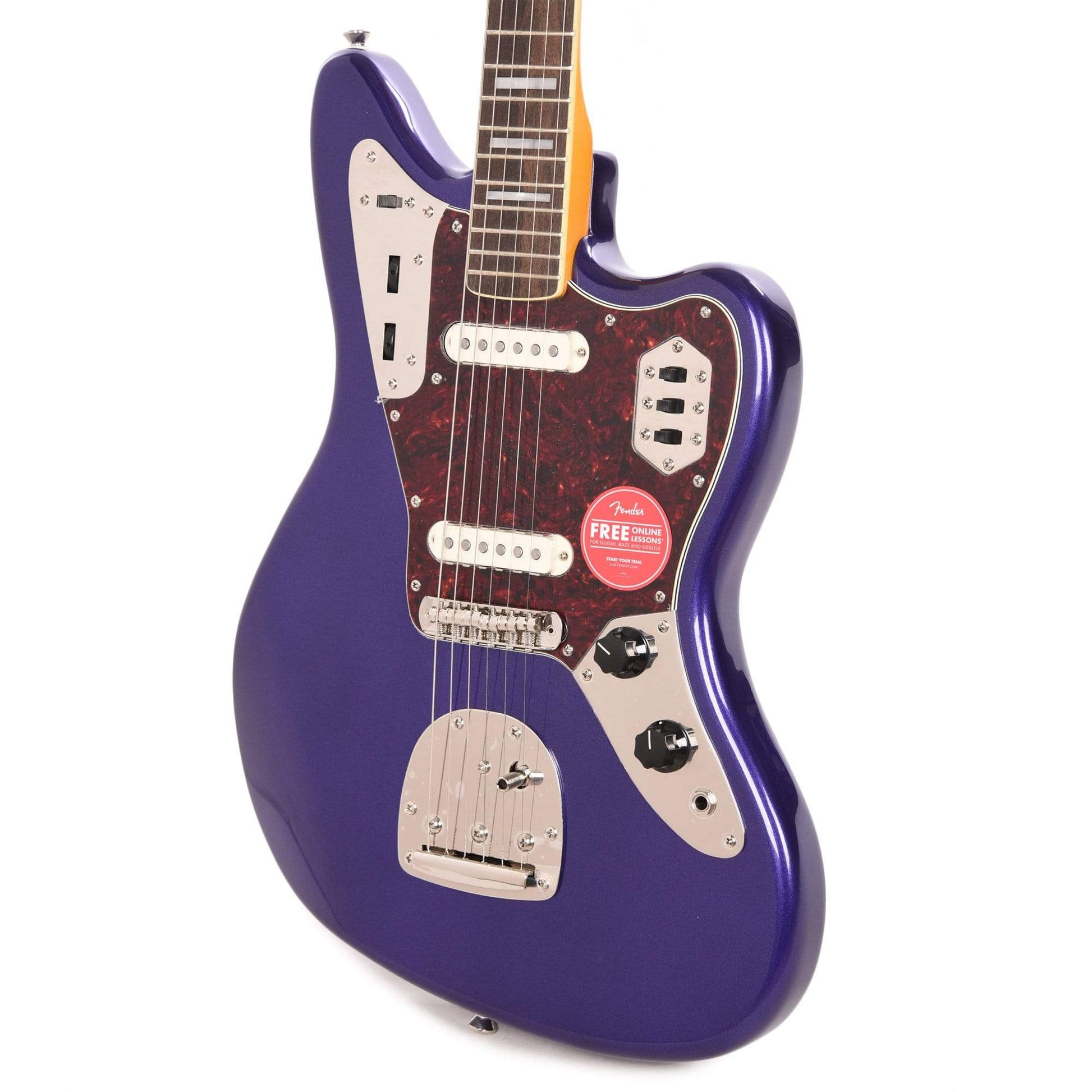 Squier Classic Vibe '70s Jaguar Purple Metallic w/4-Ply Tortoise Pickguard Electric Guitars / Solid Body