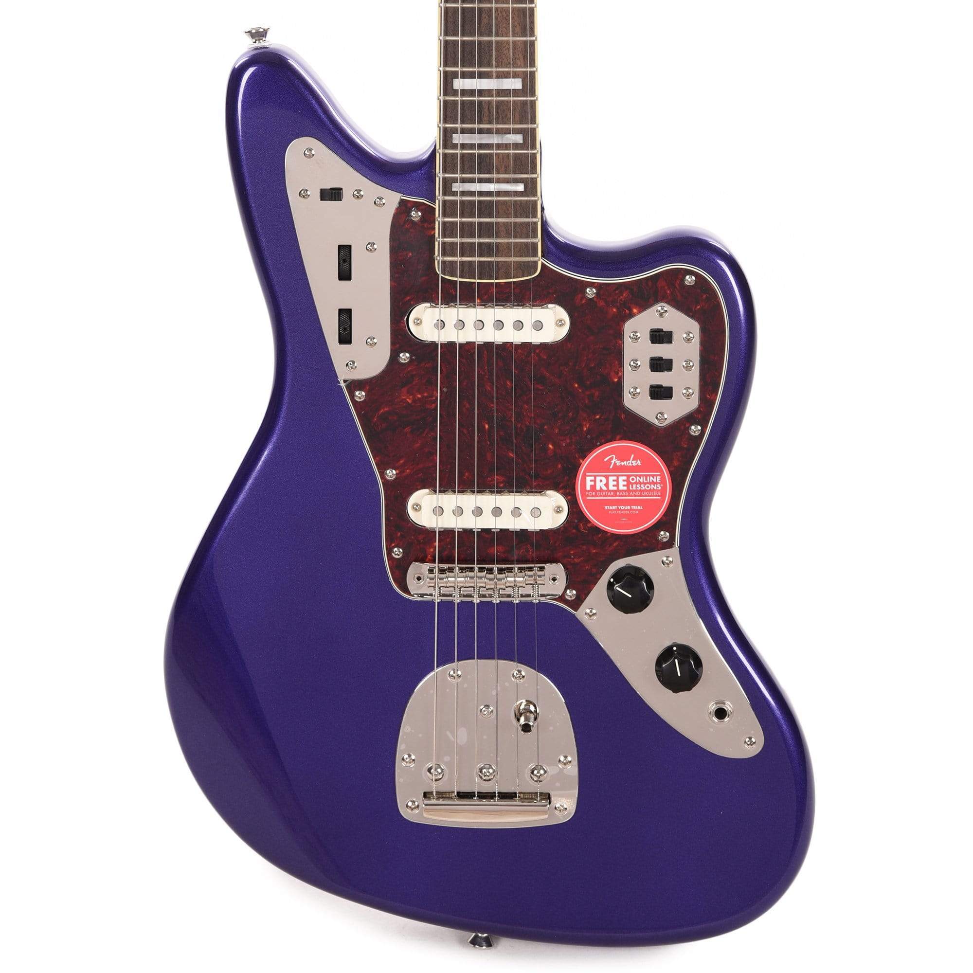 Squier Classic Vibe '70s Jaguar Purple Metallic w/4-Ply Tortoise Pickguard Electric Guitars / Solid Body