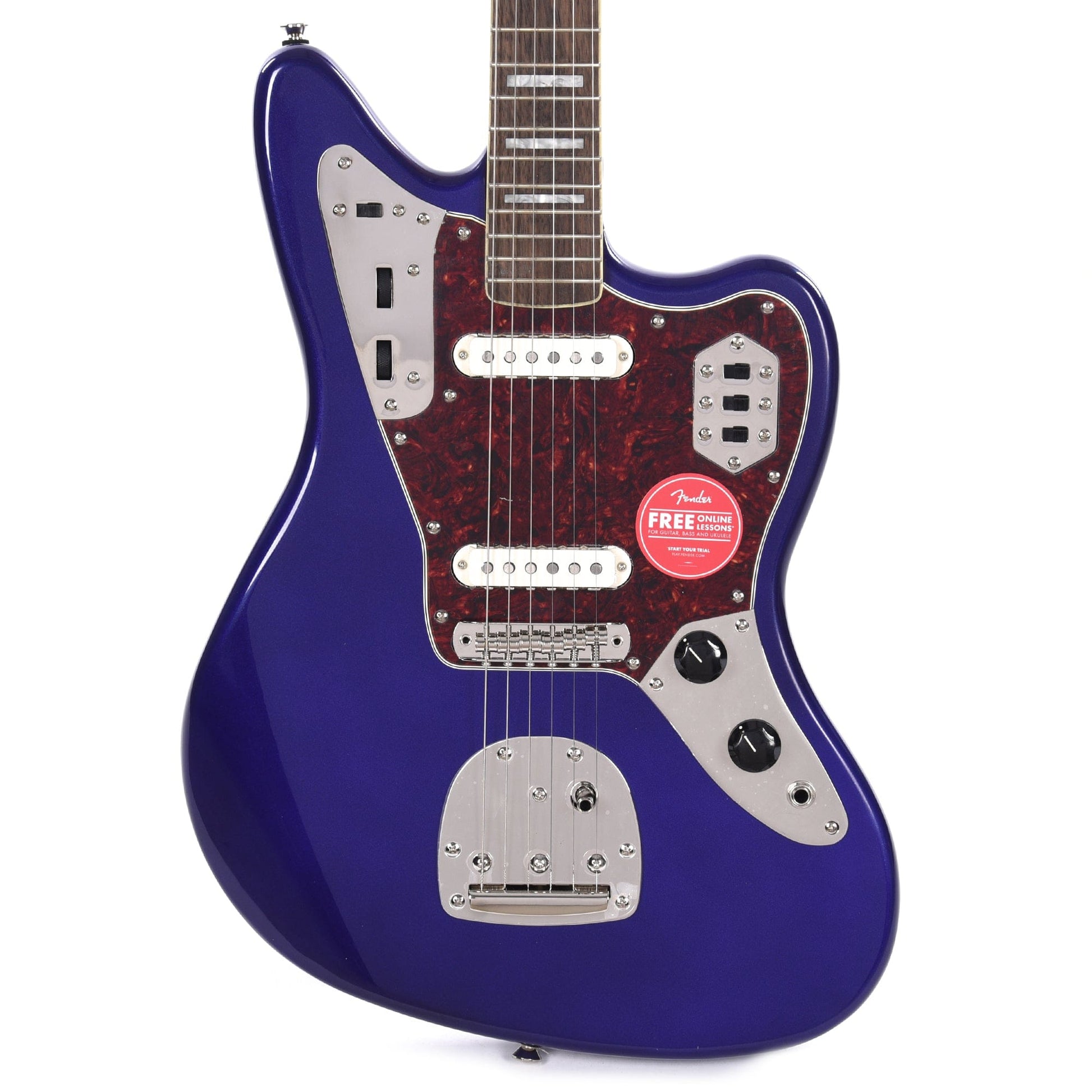 Squier Classic Vibe '70s Jaguar Purple Metallic w/4-Ply Tortoise Pickguard Electric Guitars / Solid Body