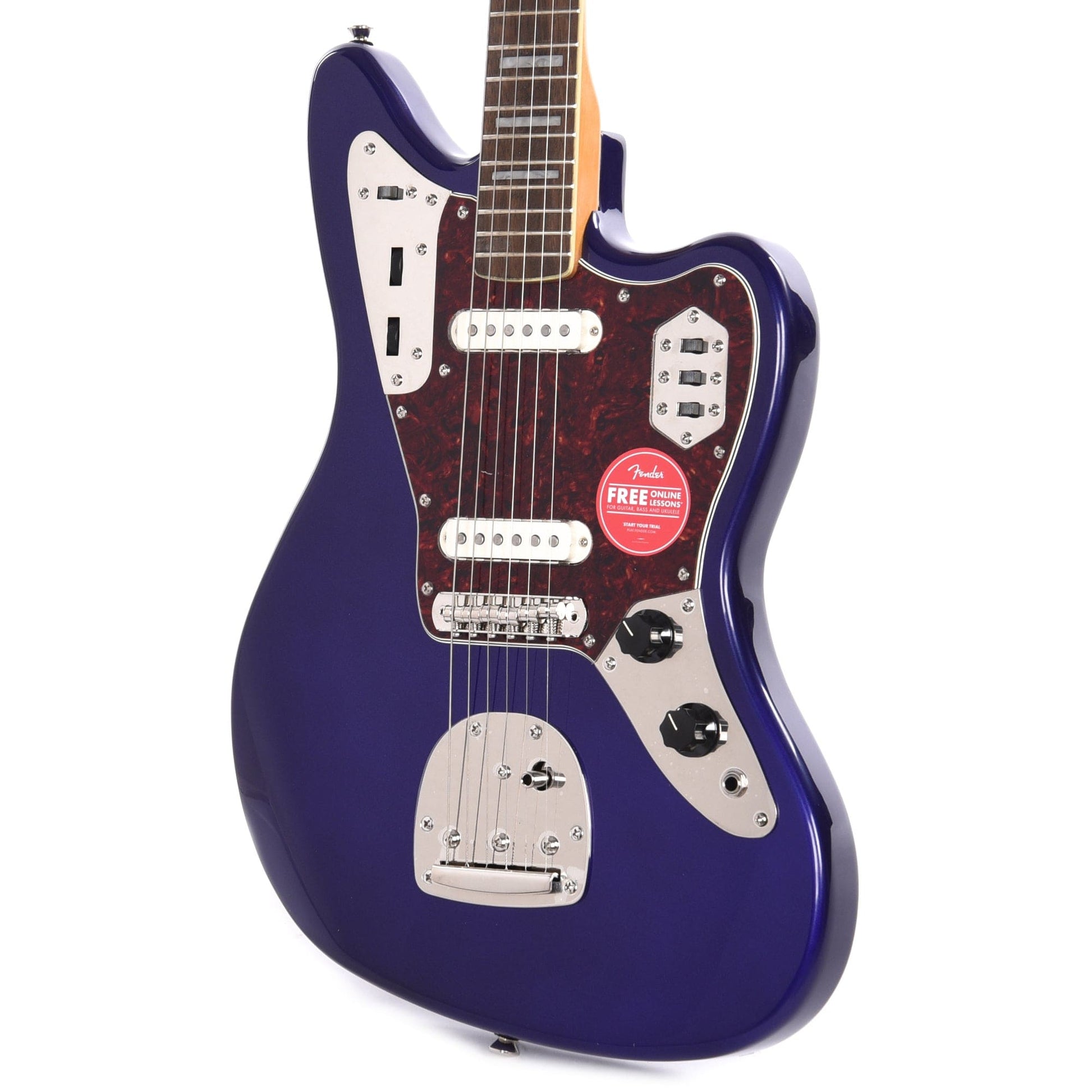 Squier Classic Vibe '70s Jaguar Purple Metallic w/4-Ply Tortoise Pickguard Electric Guitars / Solid Body