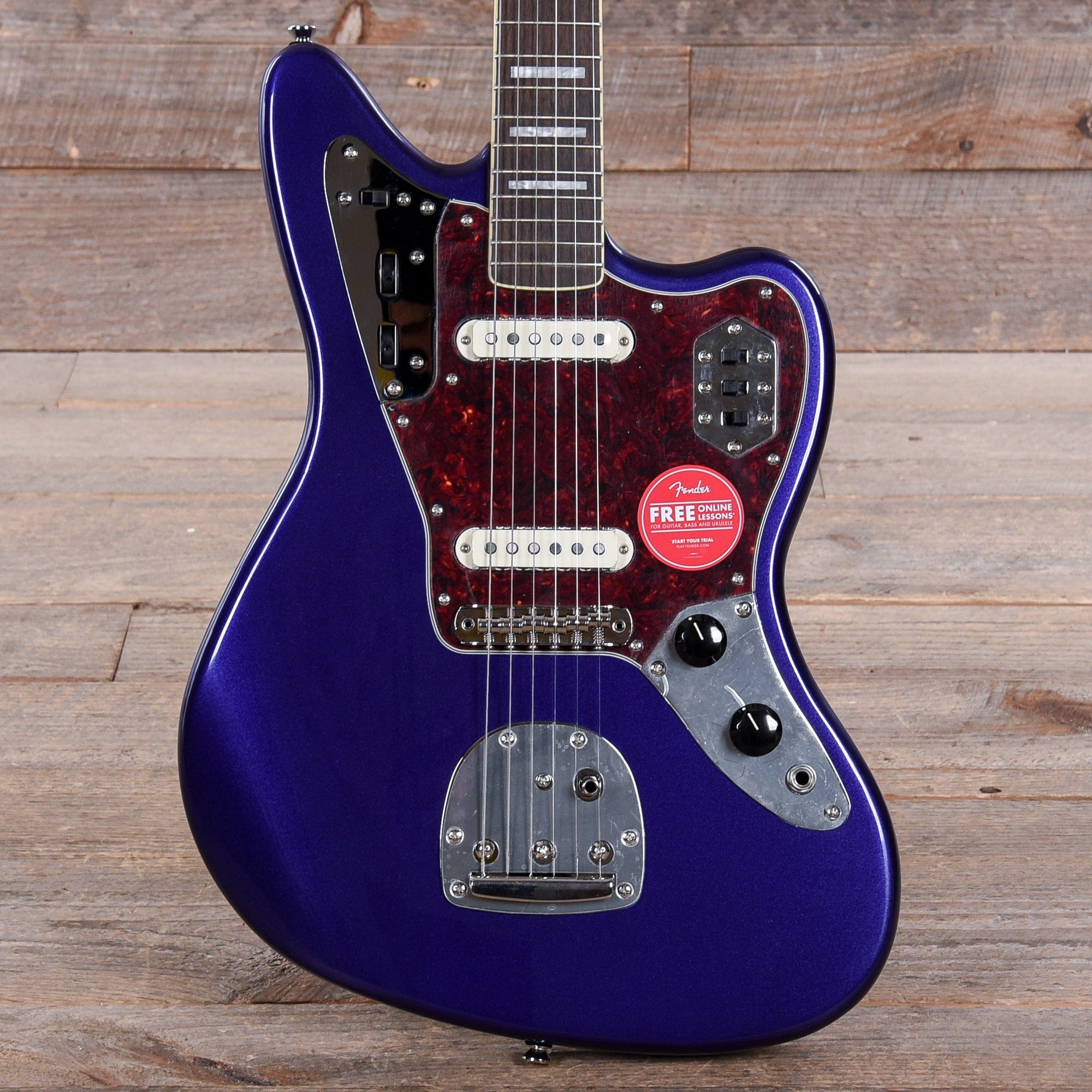 Squier Classic Vibe '70s Jaguar Purple Metallic w/4-Ply Tortoise Pickguard Electric Guitars / Solid Body