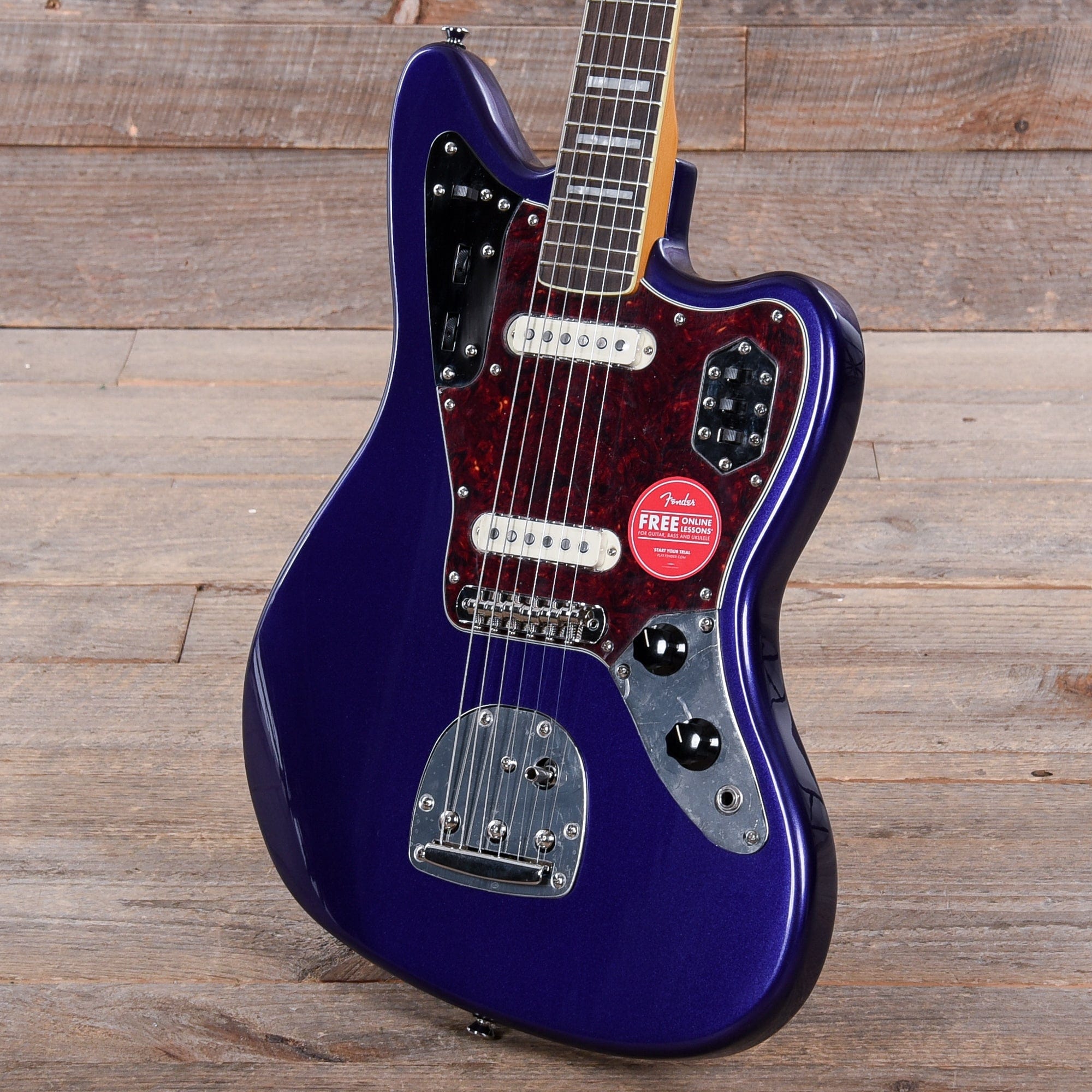 Squier Classic Vibe '70s Jaguar Purple Metallic w/4-Ply Tortoise Pickguard Electric Guitars / Solid Body