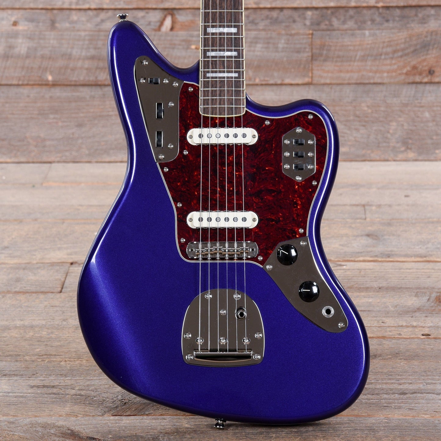 Squier Classic Vibe '70s Jaguar Purple Metallic w/4-Ply Tortoise Pickguard Electric Guitars / Solid Body